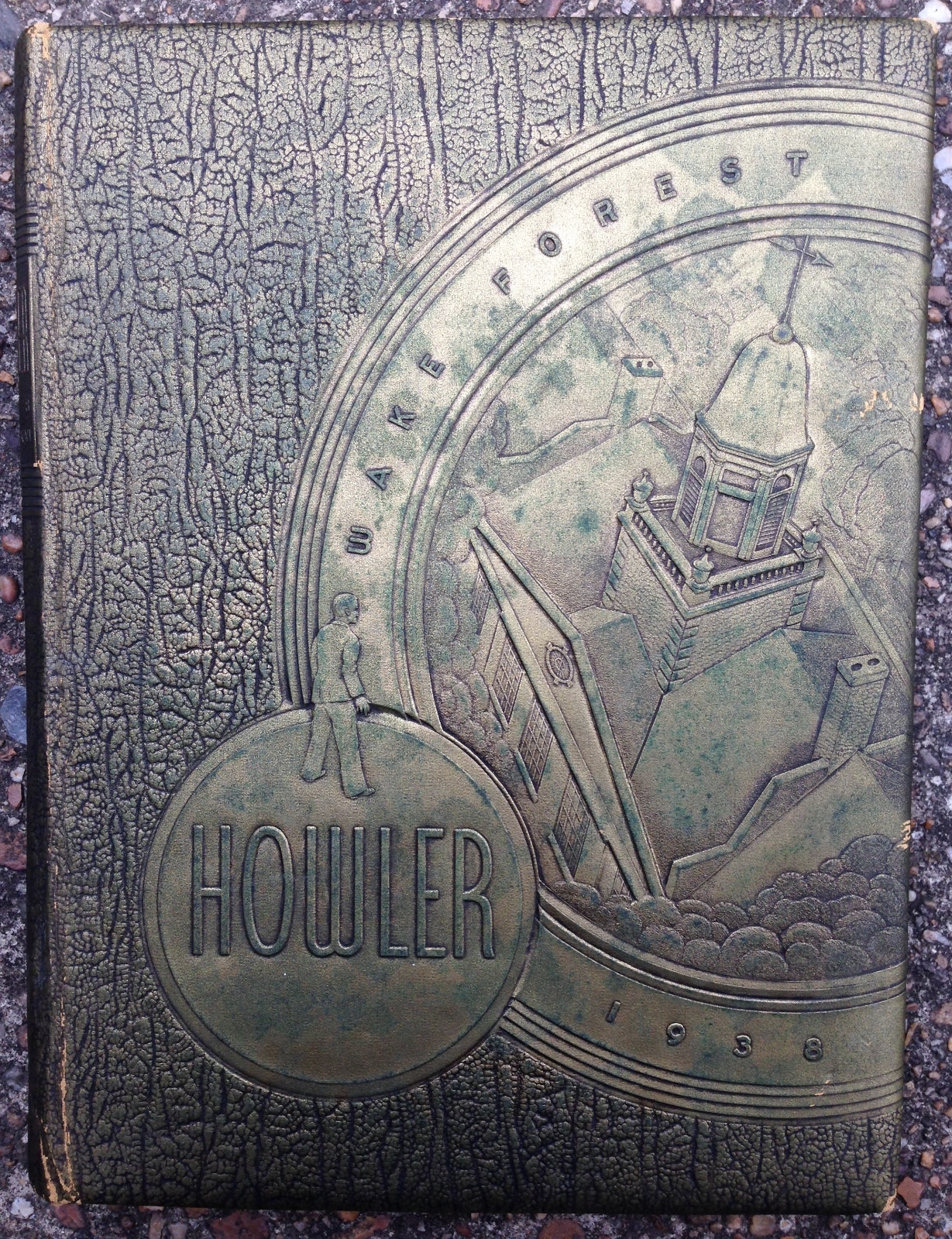 1938 WAKE FOREST UNIVERSITY YEARBOOK, THE HOWLER, WAKE FOREST, NC