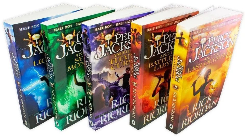 Percy Jackson 5 Books Collection Paperback Box Set – Ages 9-14 – By Rick Riordan