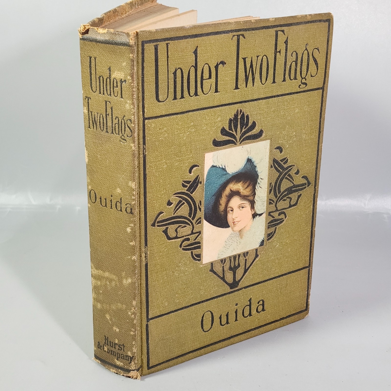 Under Two Flags Novel by Ouida HC Early 1900s Antique Book Hurst Company Version