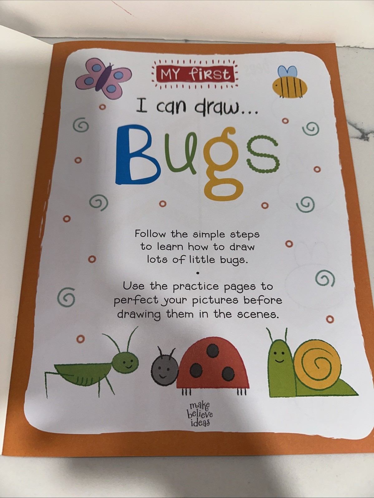 Lot of 4 My First I Can Draw Bugs, Cute & Cuddly, Farm Animals & Safari Animals
