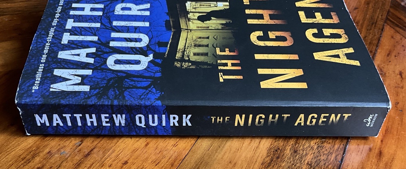 Matthew Quirk- The Night Agent -Signed & Dated PB 2019 Unread No Series Hype Tag