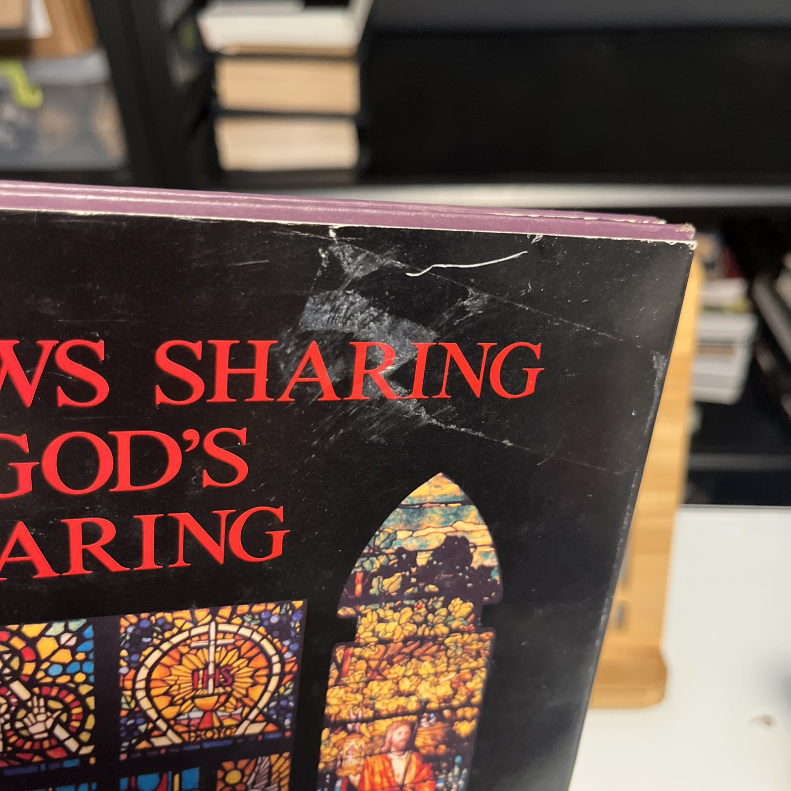 Window sharing God’s caring Edward Reichart, Signed By Charles L. Allen