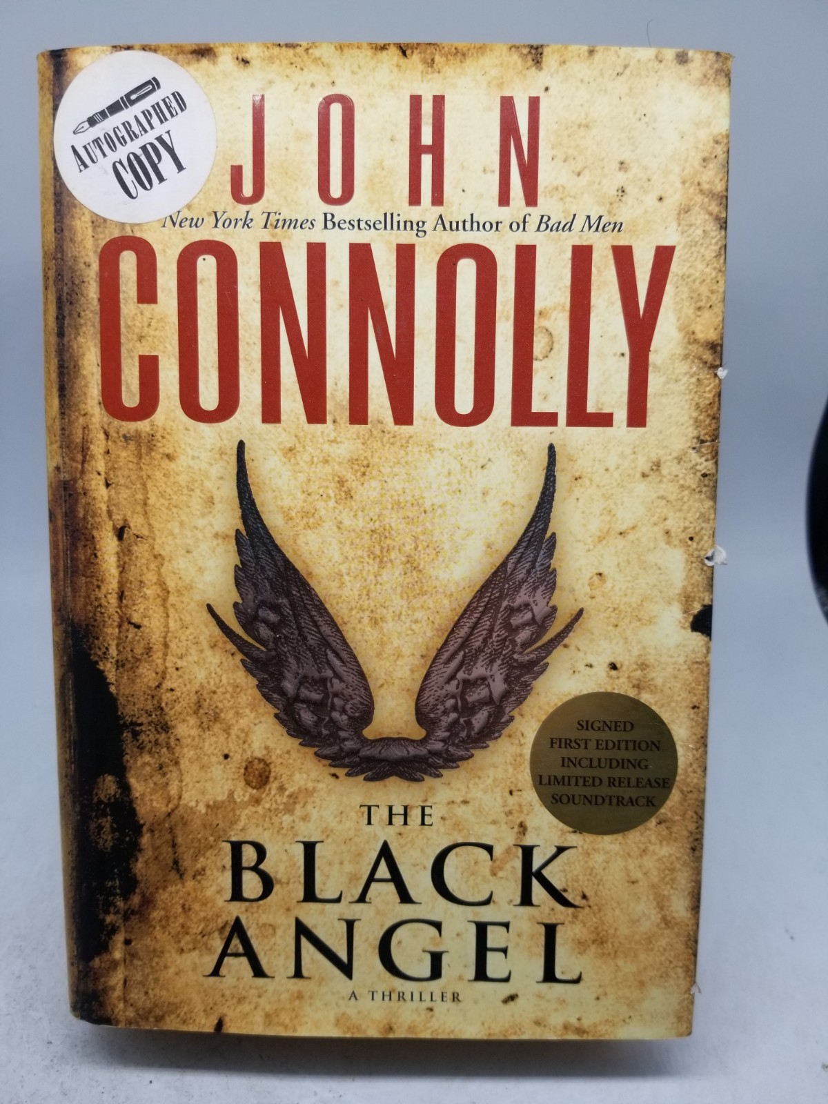 The Black Angel John Connolly Signed 1st Edition With CD