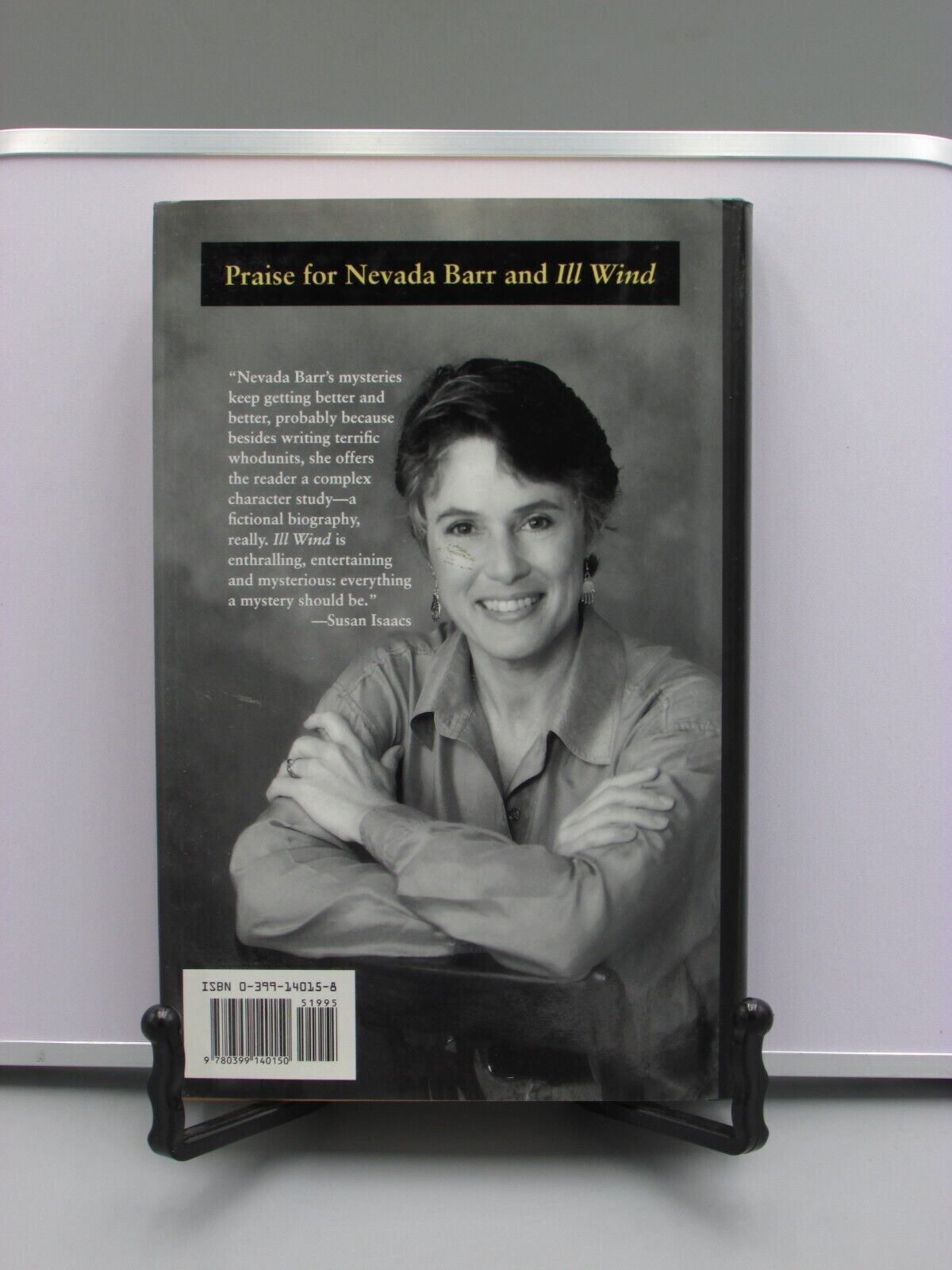 1995 ILL WIND AN ANNA PIGEON SUSPENSE NOVEL BY NEVADA BARR SIGNED 1ST ED BK151
