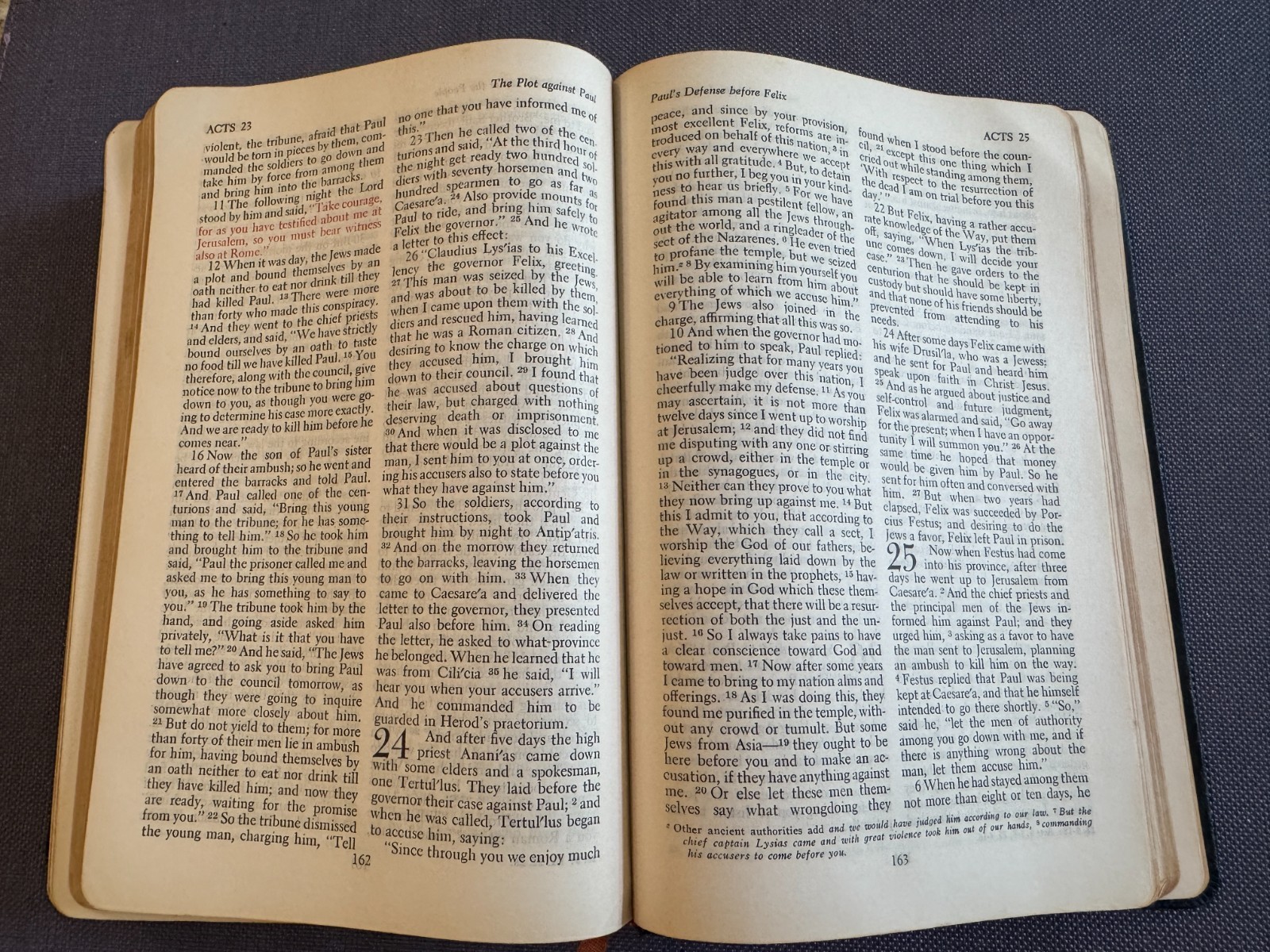 Holy Bible Red Letter Ed. Revised Standard Version Black Leather Nelson 1952