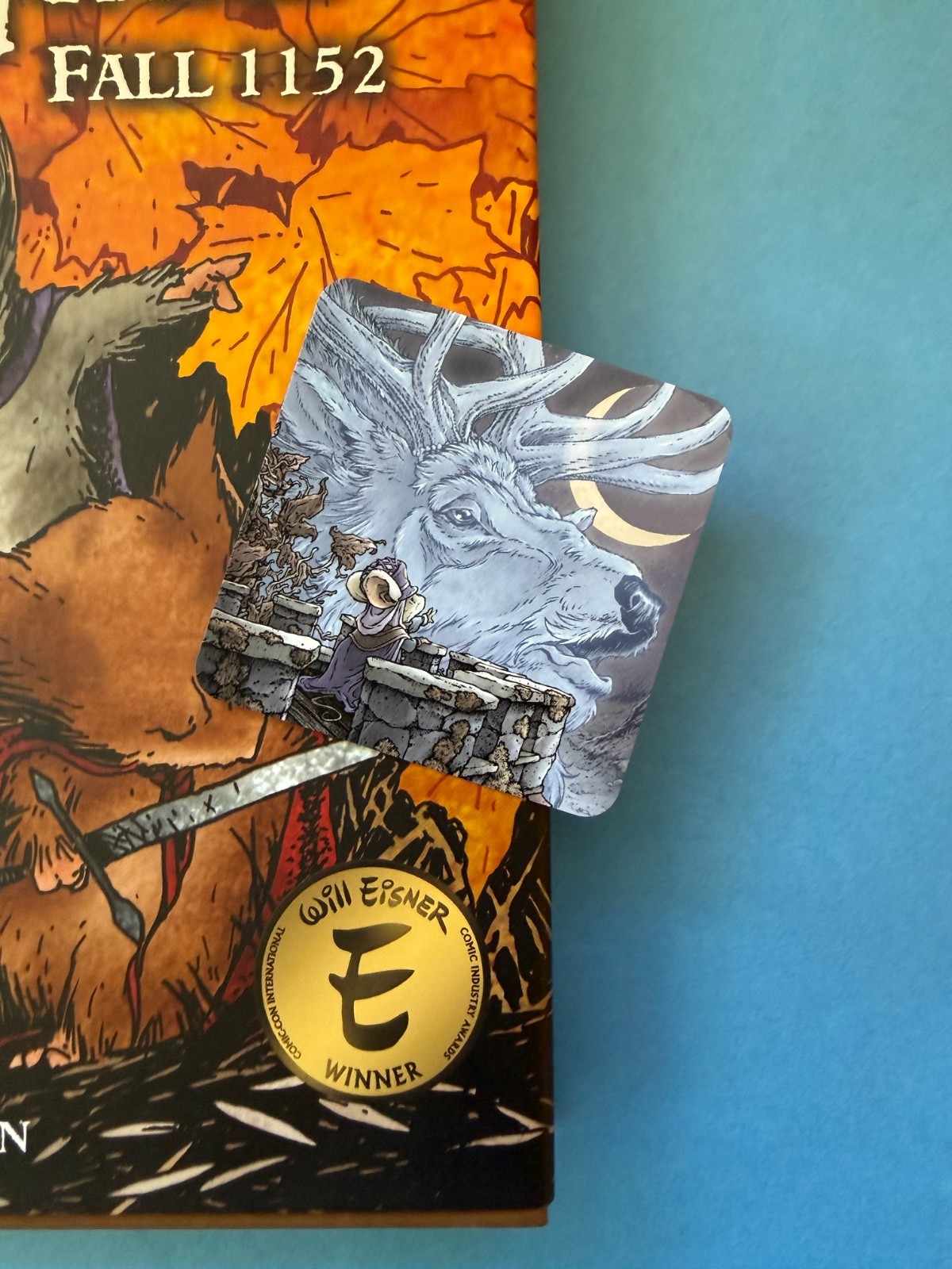 Mouse Guard Fall 1152 book signed with sketch David Petersen includes bookmark