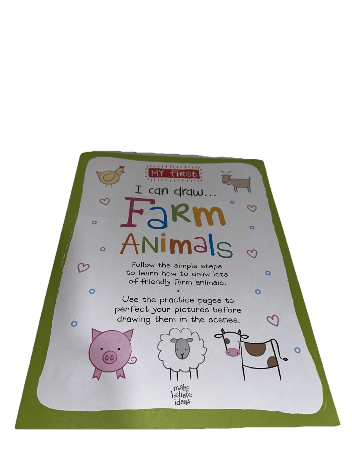 Lot of 4 My First I Can Draw Bugs, Cute & Cuddly, Farm Animals & Safari Animals