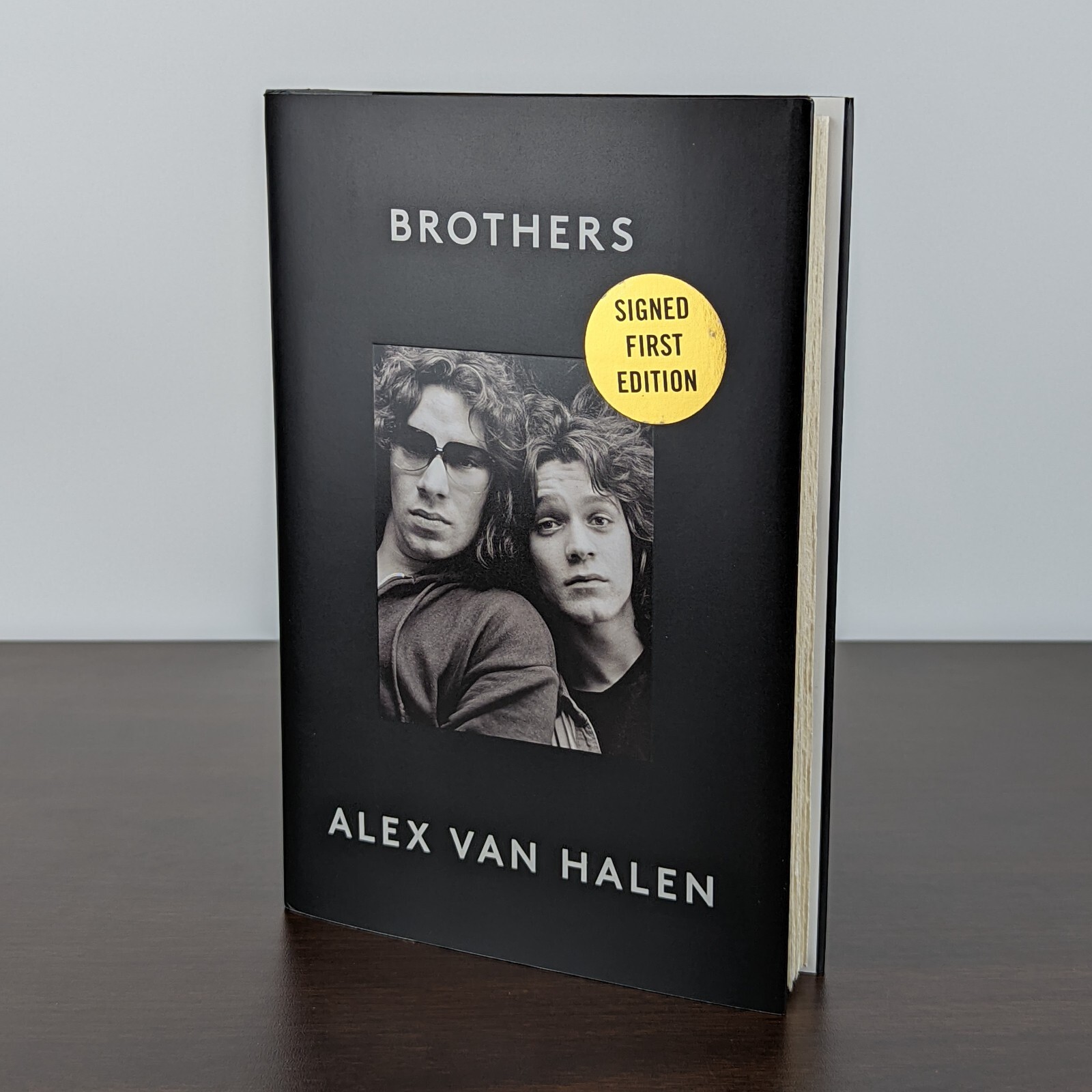 BROTHERS Alex Van Halen SIGNED Autographed 1st First Edition Hardcover (Damaged)