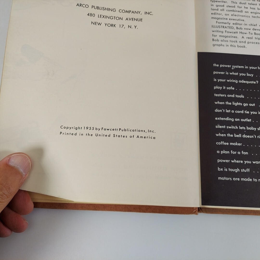 Handy Man’s Electrical Repairs Handbook by Robert Hertzberg 1955 Arco Pub. HCDJ