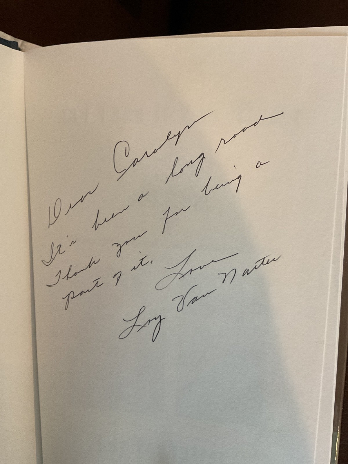 AND THEN IT WAS WINTER: Loy VanNatter Vol. 1 SIGNED HC VG