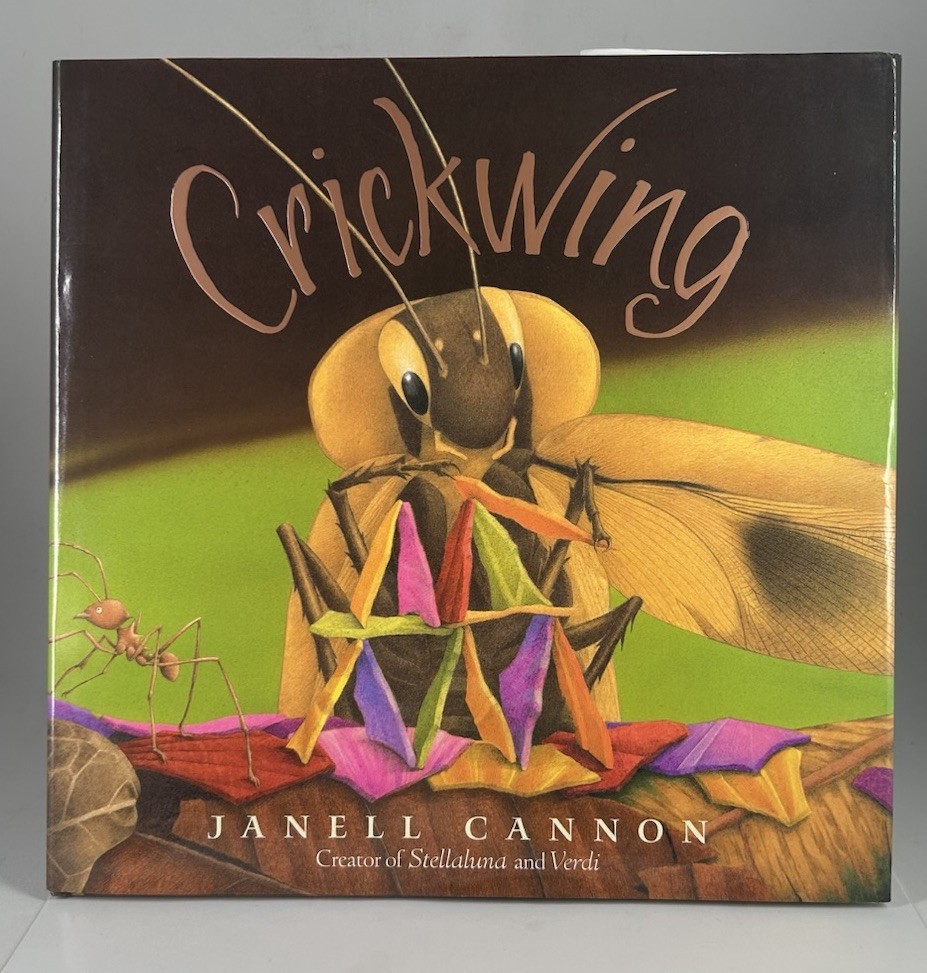 Crickwing by Janell Cannon (2000, Hardcover) SIGNED w/ Sketch! Garfield Bug?
