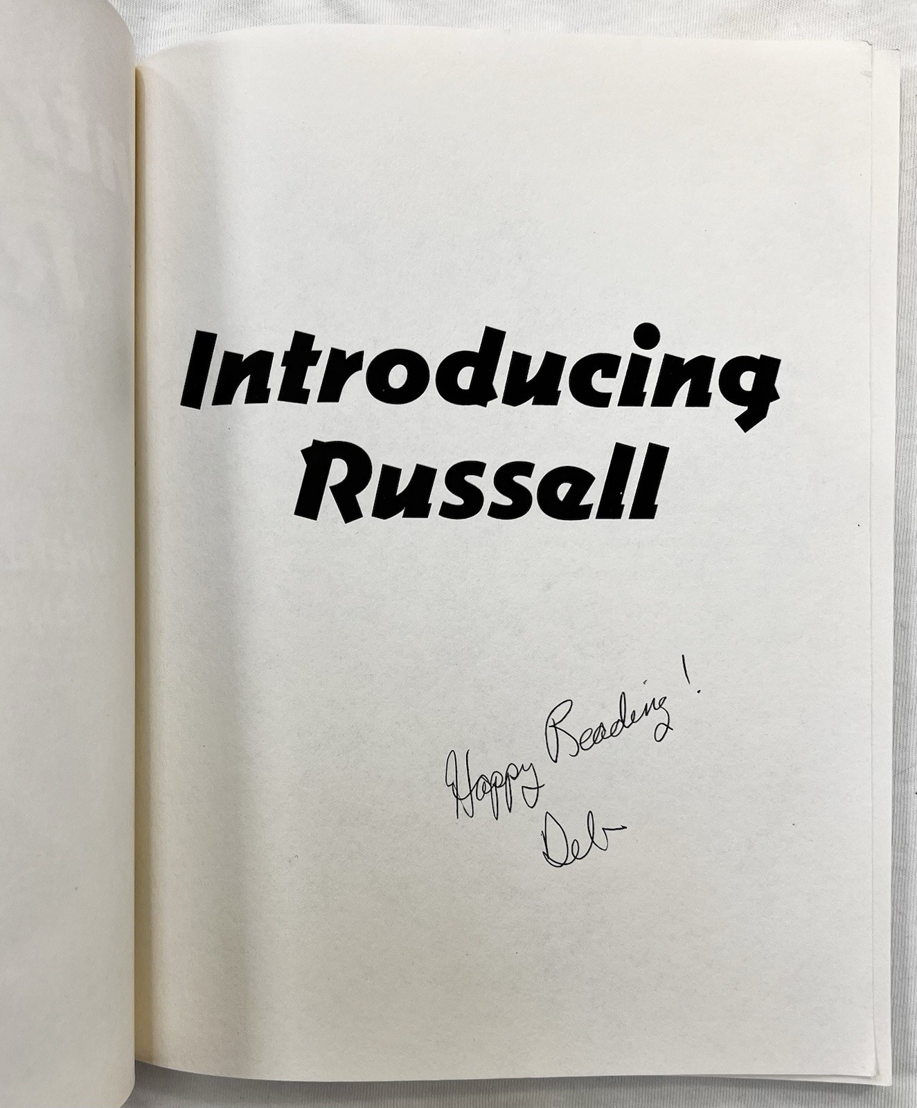 *Signed* Introducing Russell – Debbie Walter – 2007 Michigan PB Indie Finalist