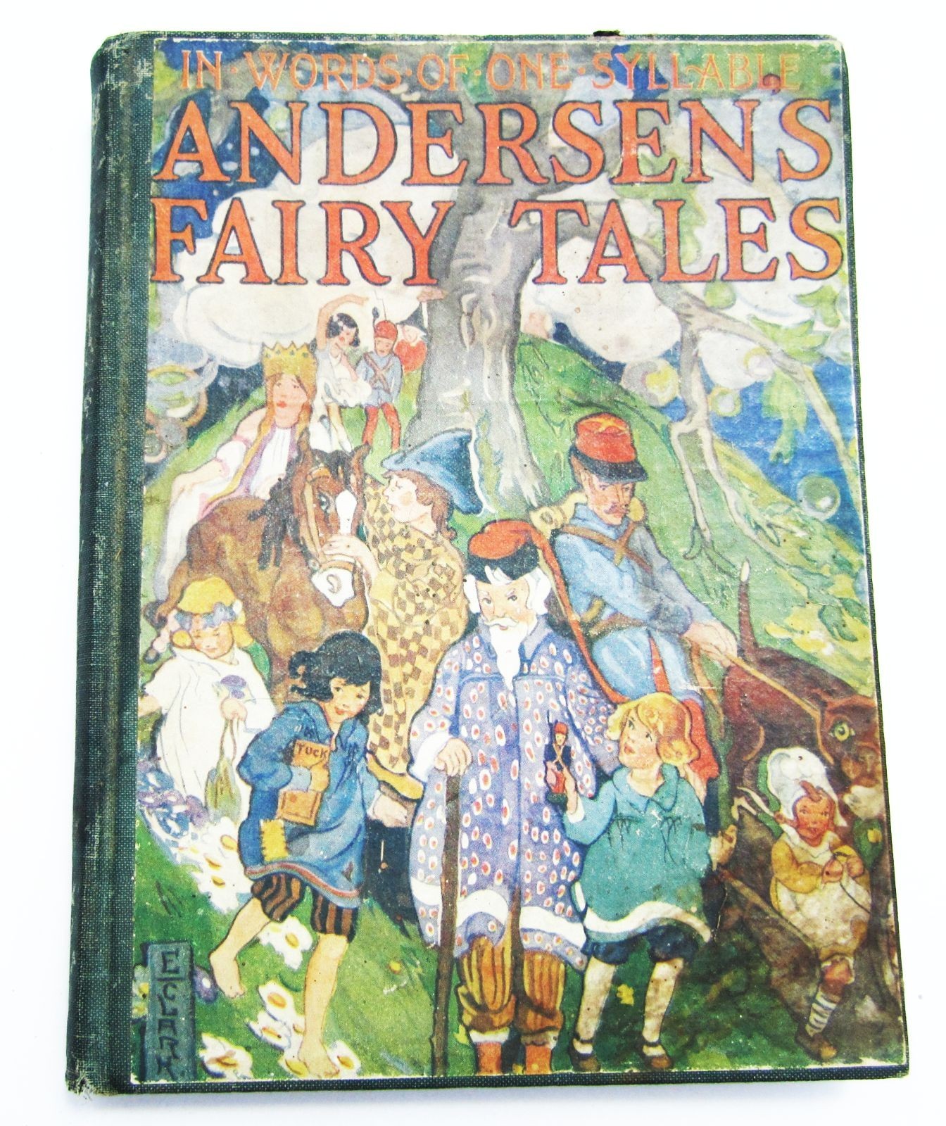1900 Andersen’s Fairy Tales in One Syllable Book Hardcover Vintage OLD AL Burt