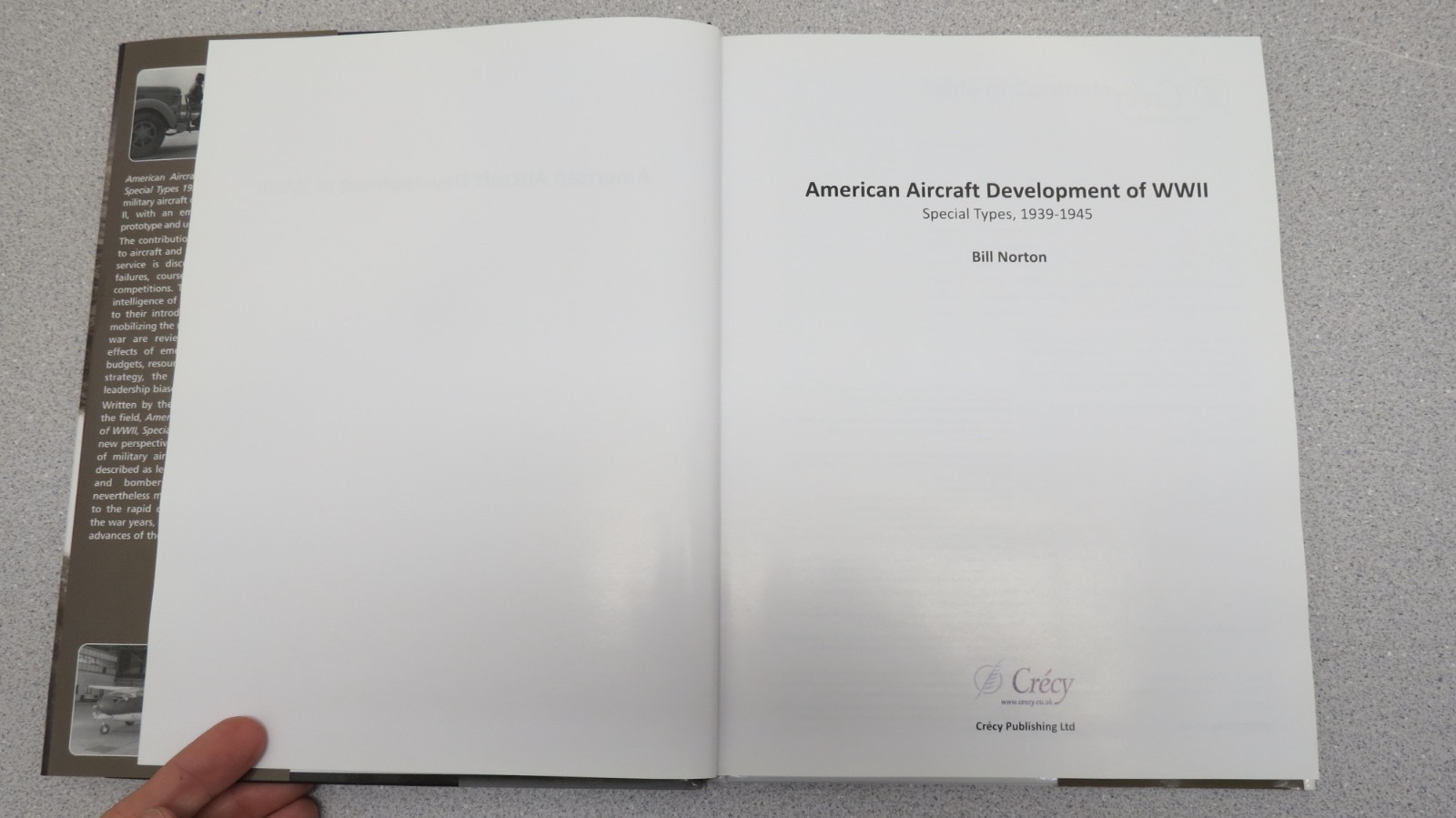 American Aircraft Development of WWII : Special Types 1939 – 1945 by Bill Norton