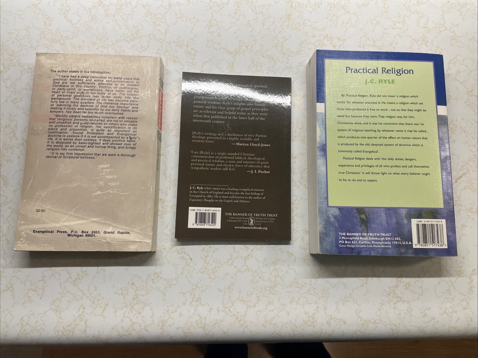 J. C. Ryle: 3 Book Bundle: Holiness, Practical Religion, Thoughts For Young Men