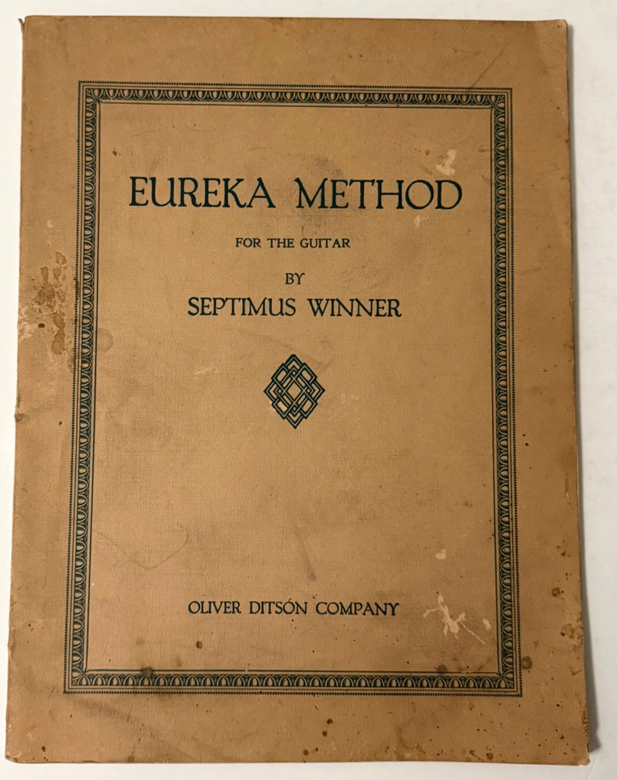 Vintage Eureka Method for the Guitar by Septimus Winner Oliver Ditson Co. 1924