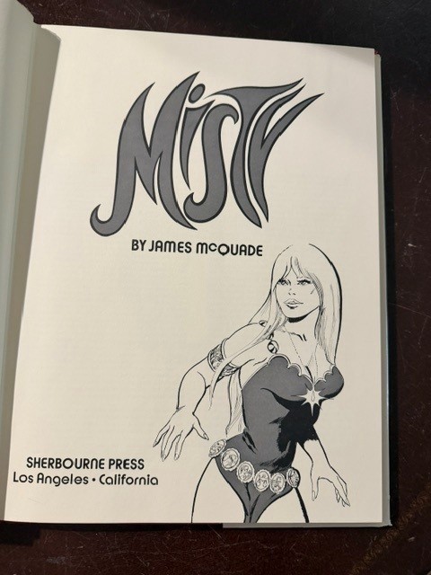 Misty: An Adult Fantasy in Visuals 2nd printing James McQuade 1972 Hard cover