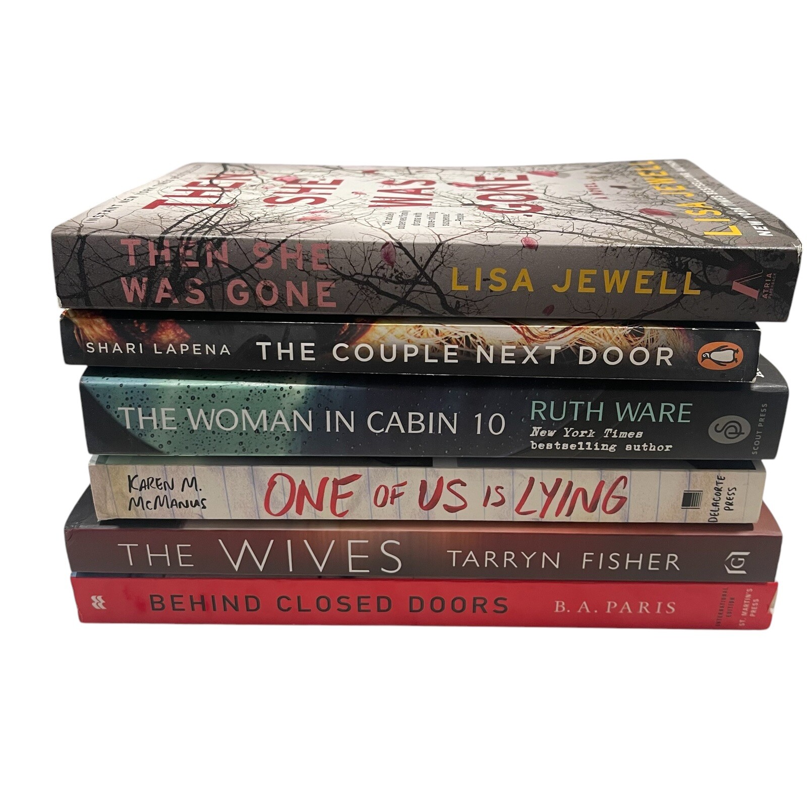 Lot 6 Mystery Books Lisa Jewell Tarryn Fisher The Wives Ruth Ware B. A. Paris