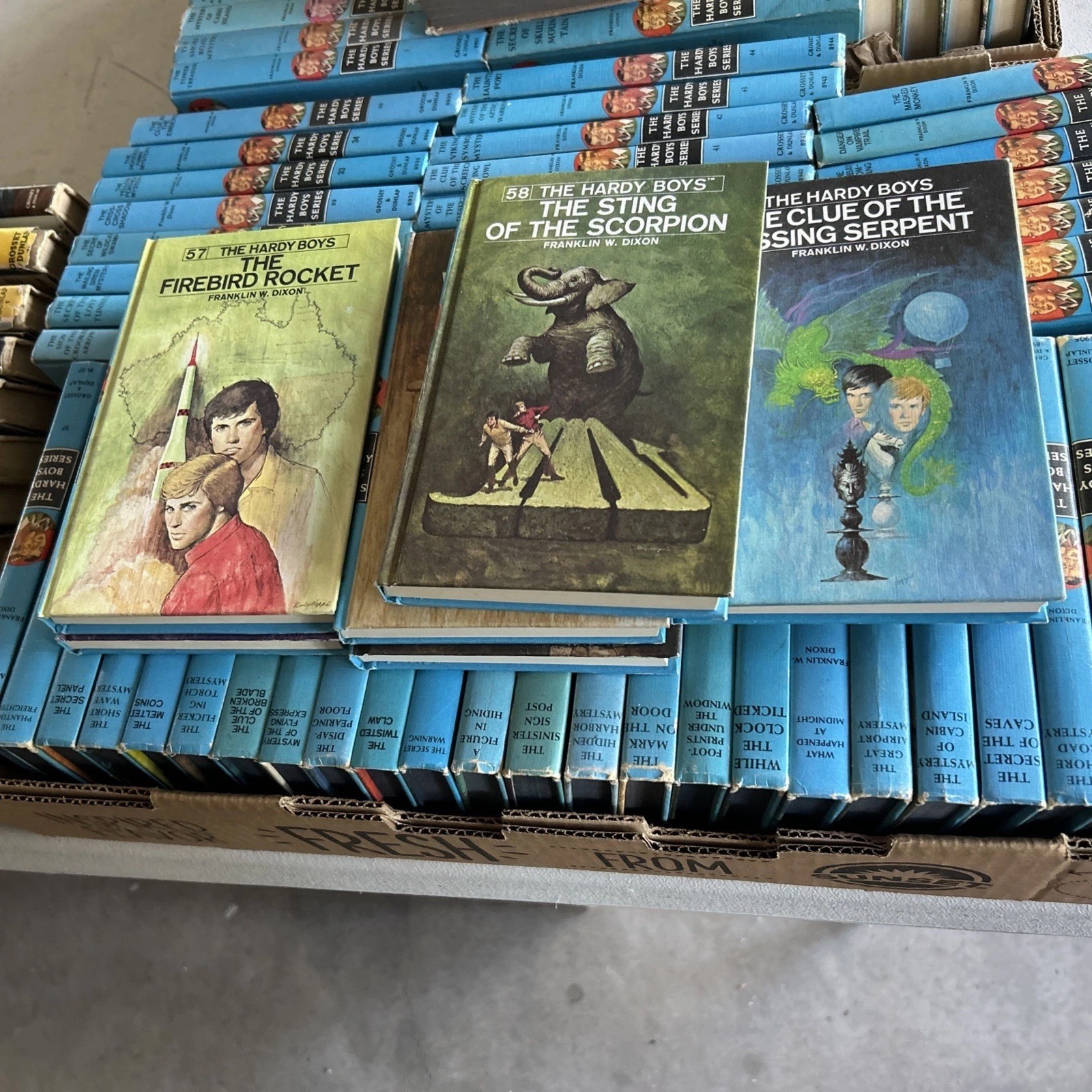 Hardy Boys Complete # 1-58 & HC Blue Covers Like New 60s to 80s