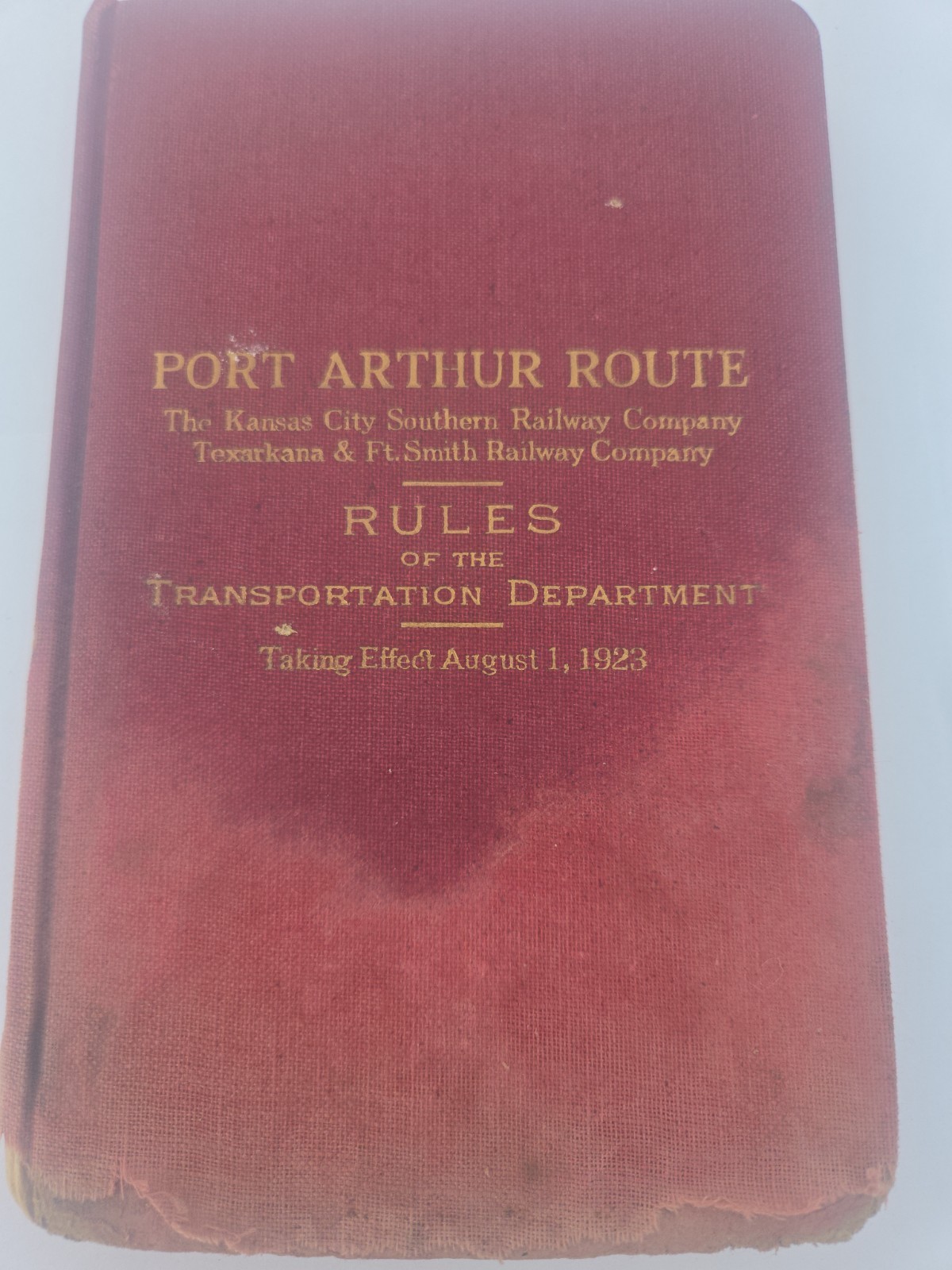 Port Arthur Route Rules of the Transportation Department (Kansas City Southern