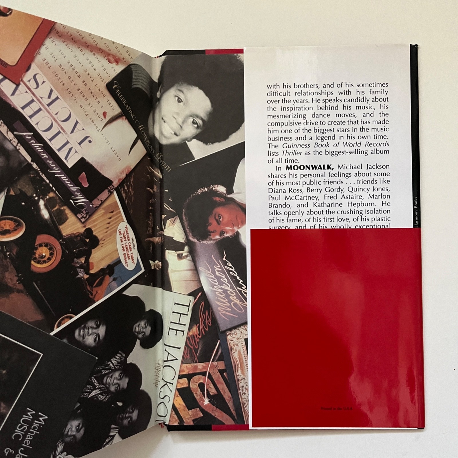 Michael Jackson Moonwalk First Revised Edition Book HIs Life – Hardcover 2009