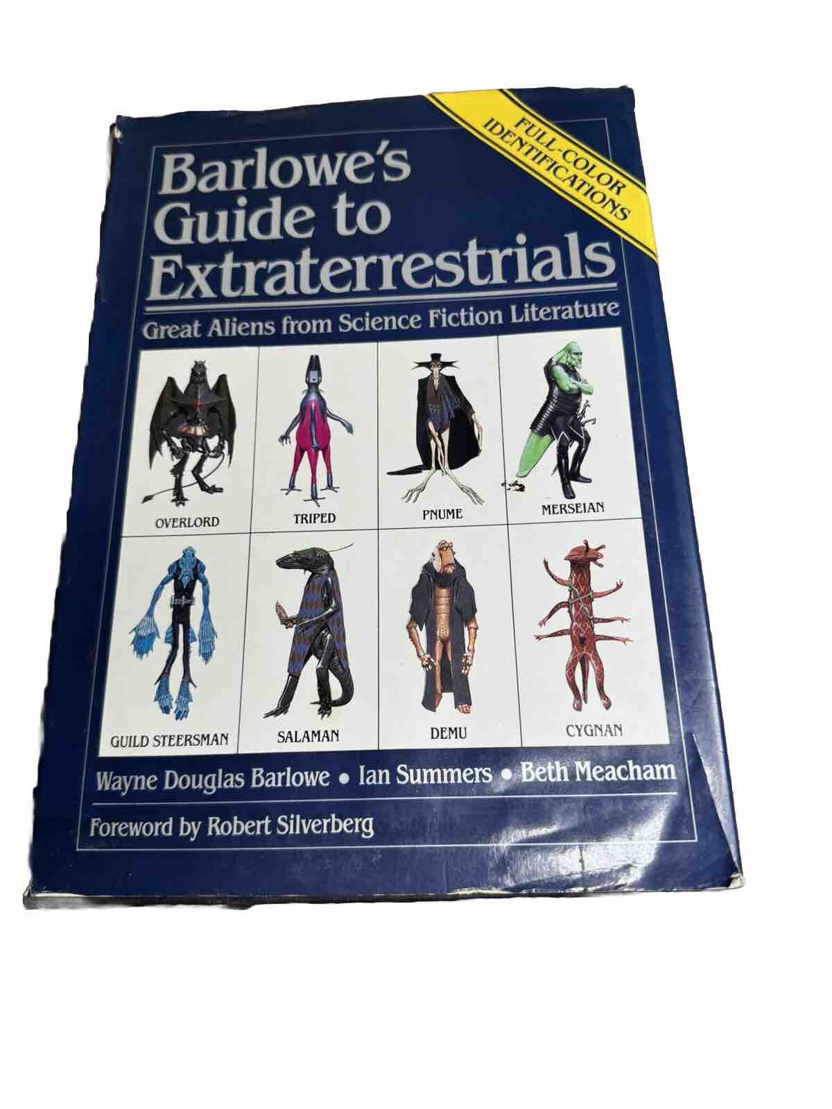 Barlowe’s Guide to Extraterrestrials By Wayne Douglas Barlowe 1987 Hardcover UFO
