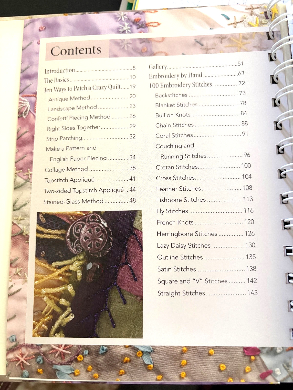 Crazy Quilting The Complete Guide Embroidery Hardcover Spiral Bound – Michler