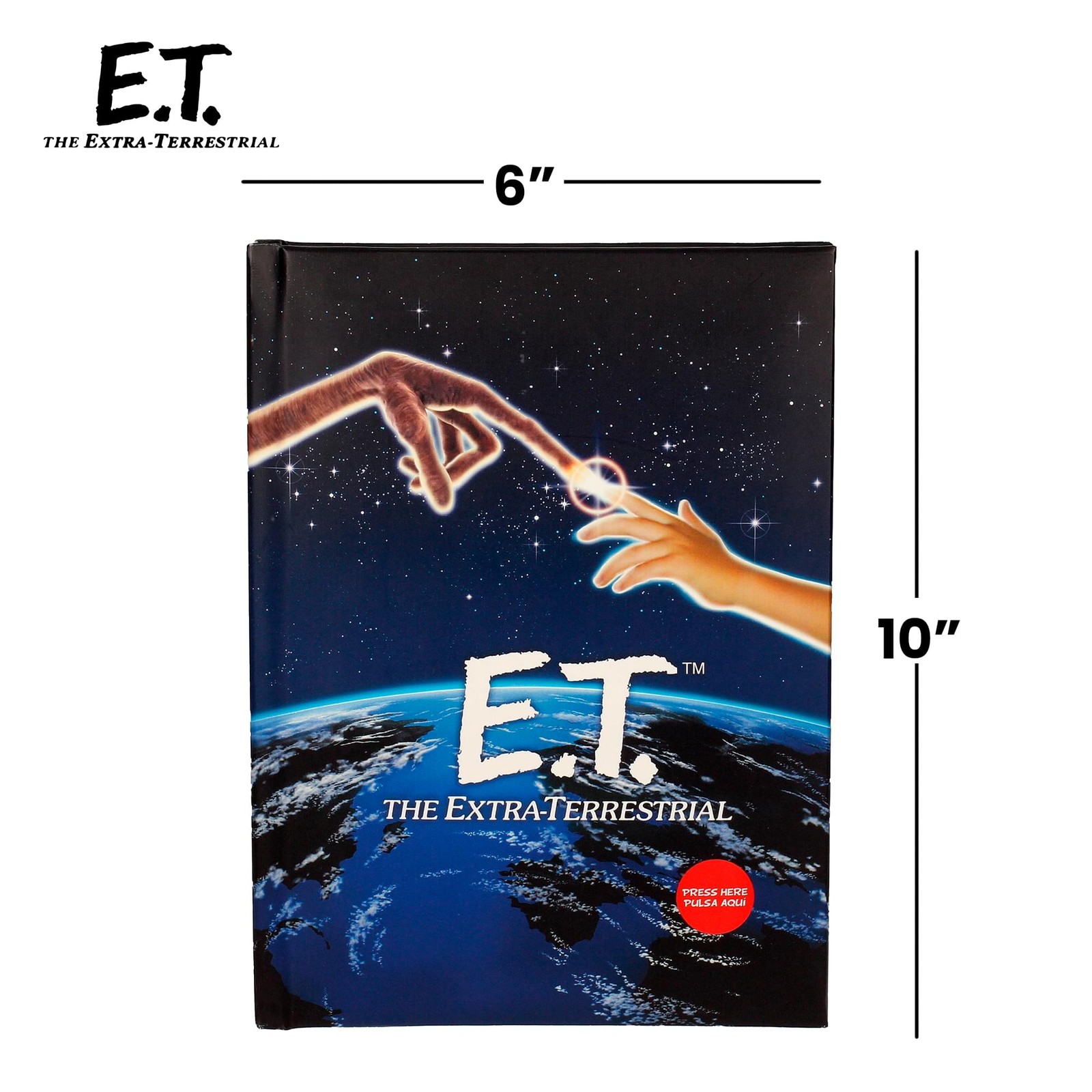 E.T. The Extra-Terrestrial Light-Up Hardcover Notebook | 6 x 10 Inches