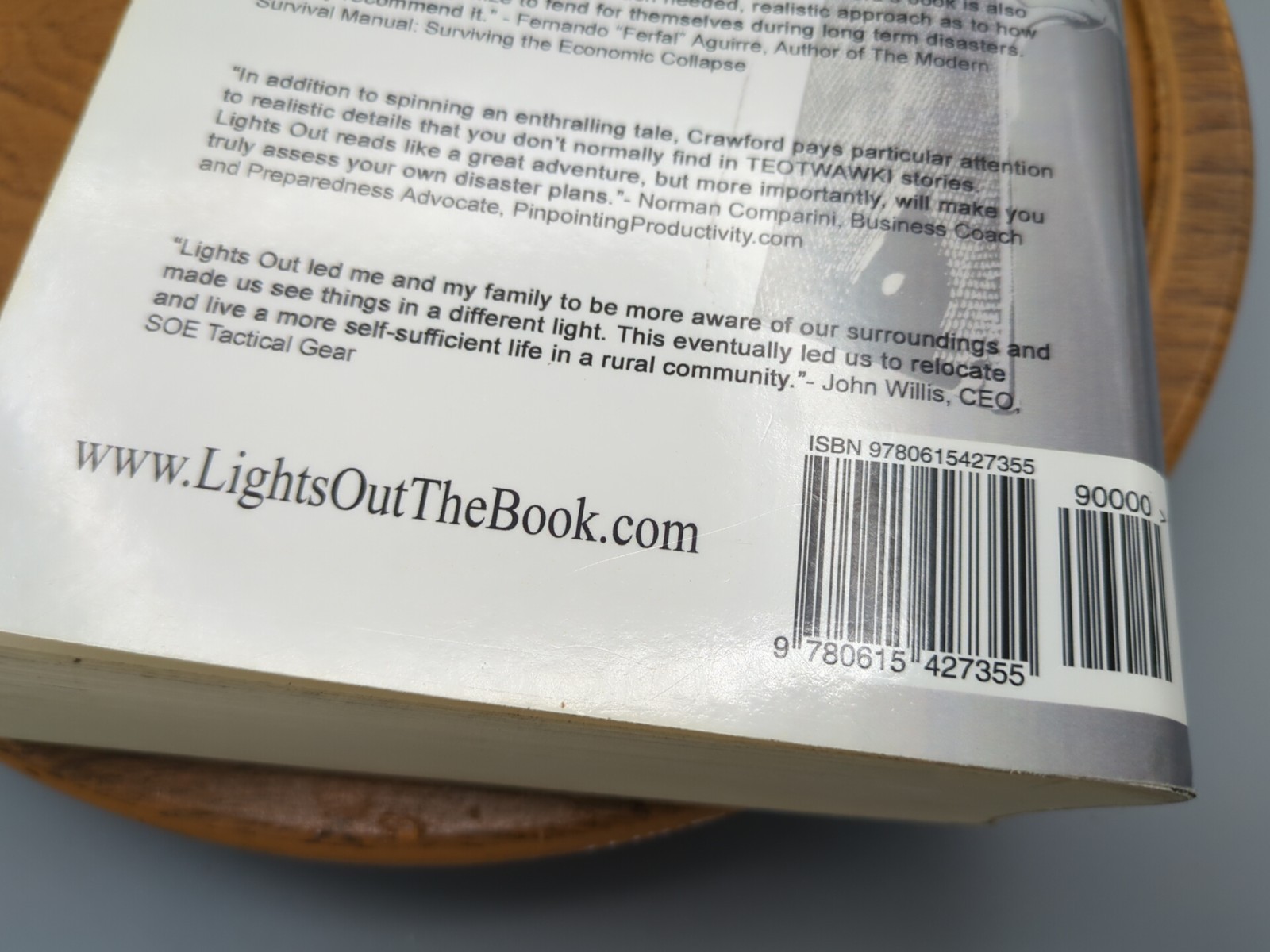 Lot of 2 – Lights Out – Collision Course – by David Crawford – Two Paperpacks