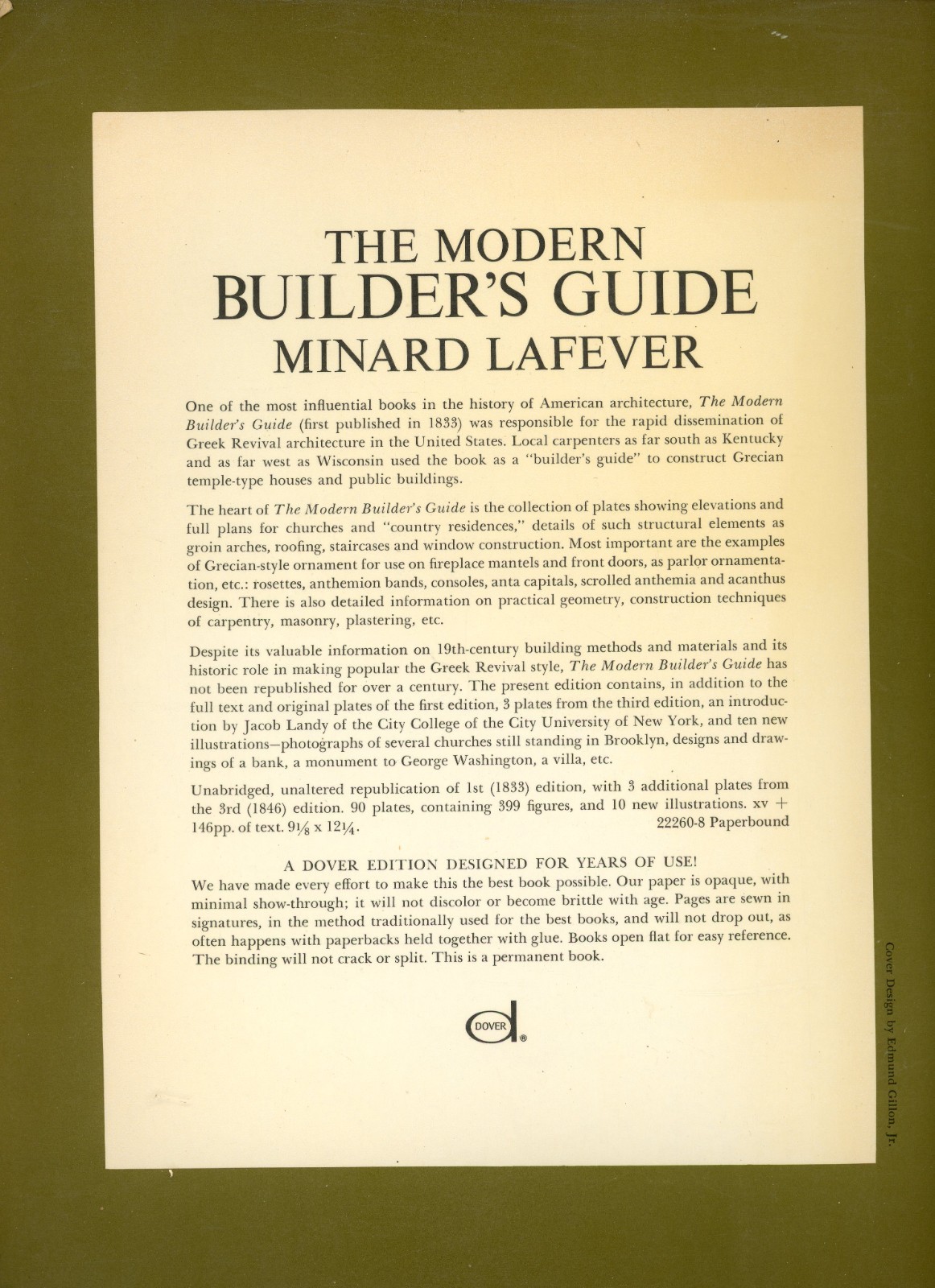 The Modern Builder’s Guide. Minard Lafever.