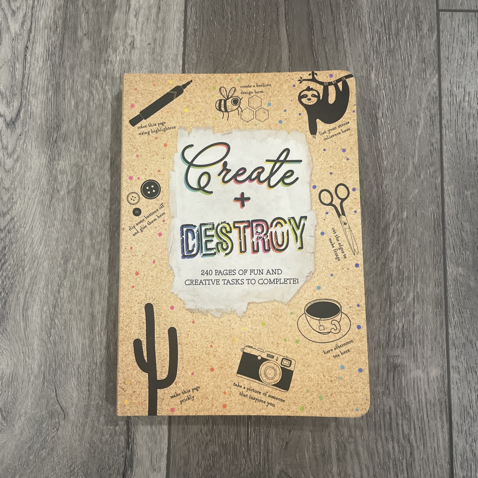 Create + Destroy Activity Book 240 Pages of Fun and Creative Tasks UNUSED