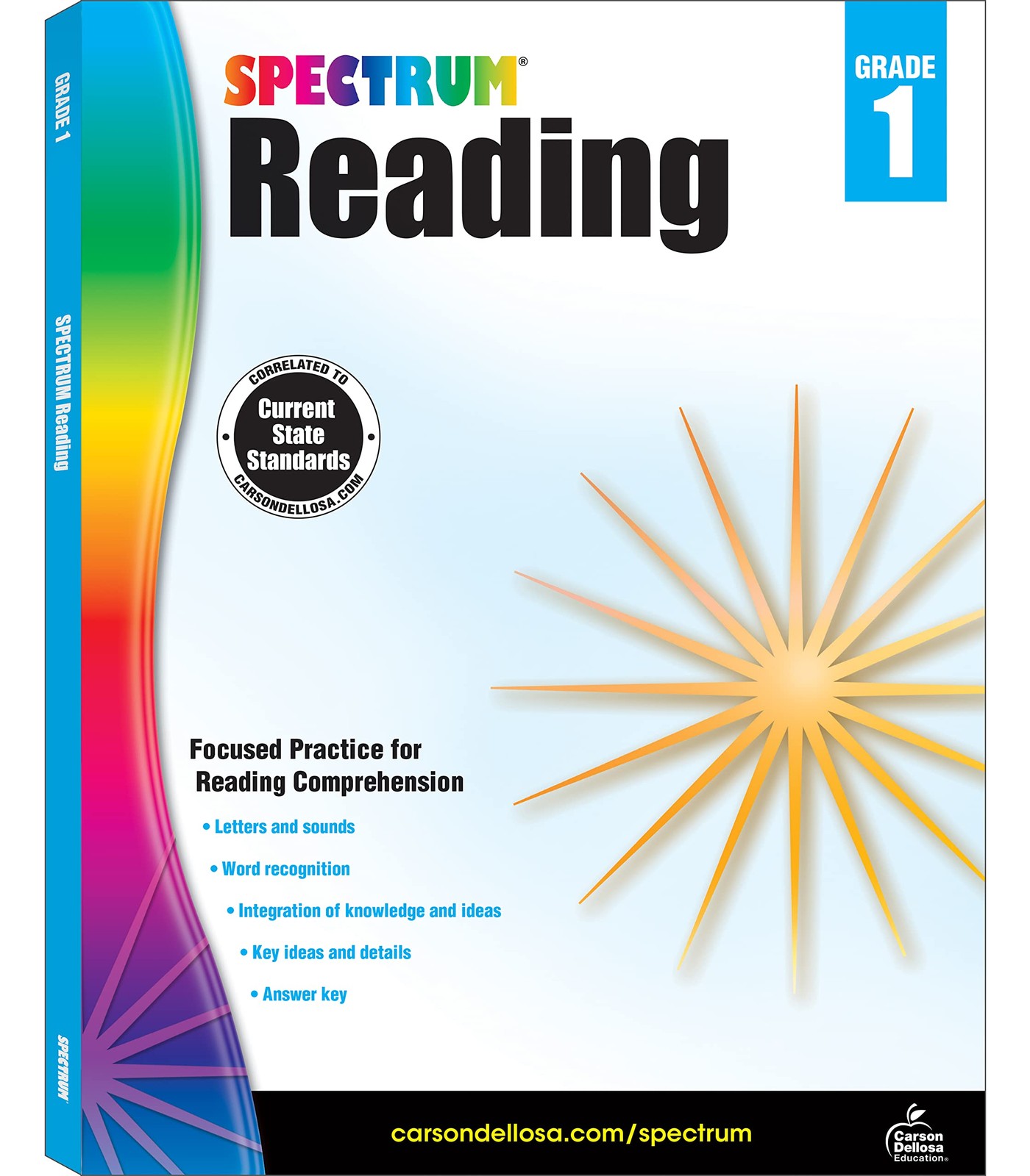 Spectrum Reading 1st Grade Workbooks, Nonfiction and Fiction Passages, Sight…