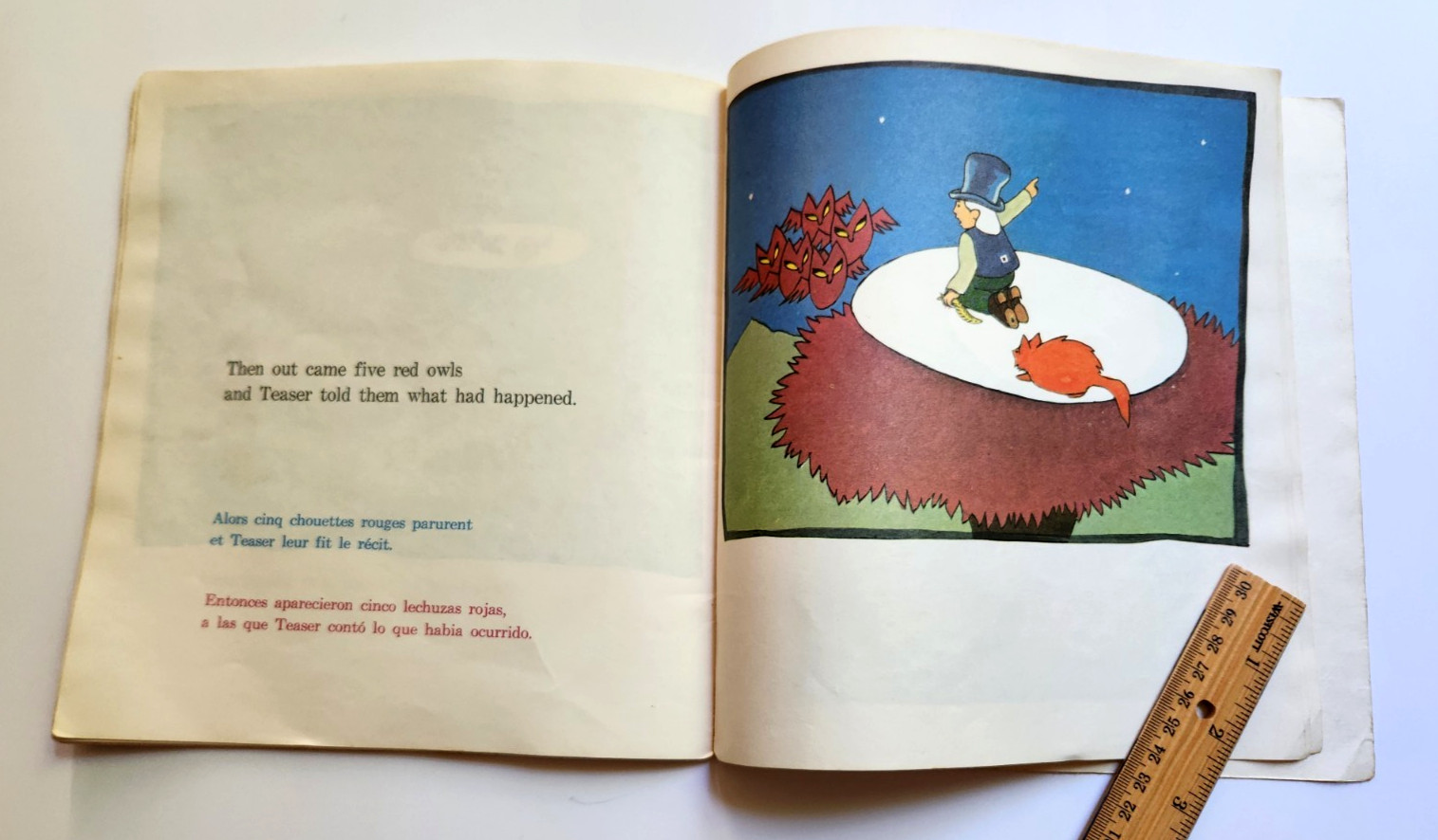 Teaser And The Firecat Book Cat Stevens French English Spanish Vintage 1973