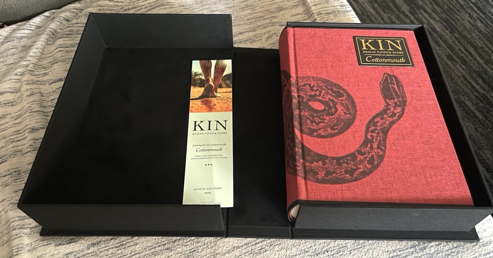 KIN & Cottonmouth Kealan Patrick Burke NUMBERED SIGNED Suntup Press Traycased