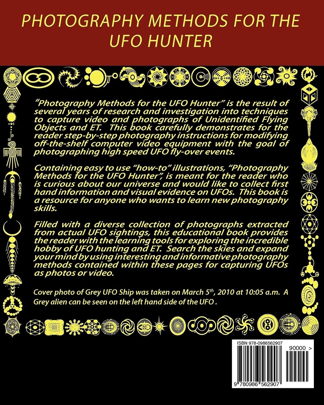 Photography Methods for the UFO Hunter by J. Chisholm 142 Page 1st Edition 👀*..