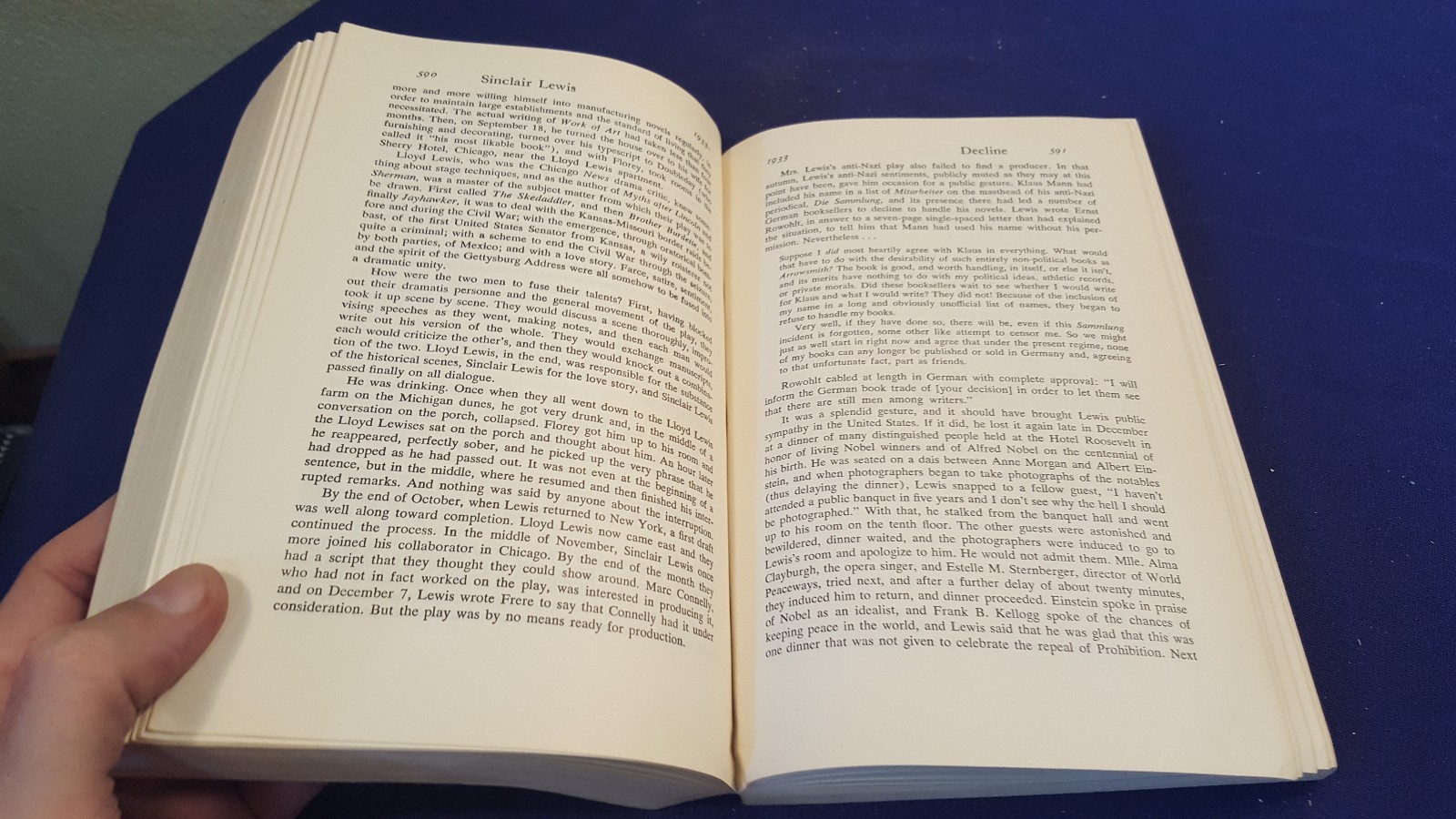 1961 SINCLAIR LEWIS: An American Life Paperback Book by MARK SCHORER