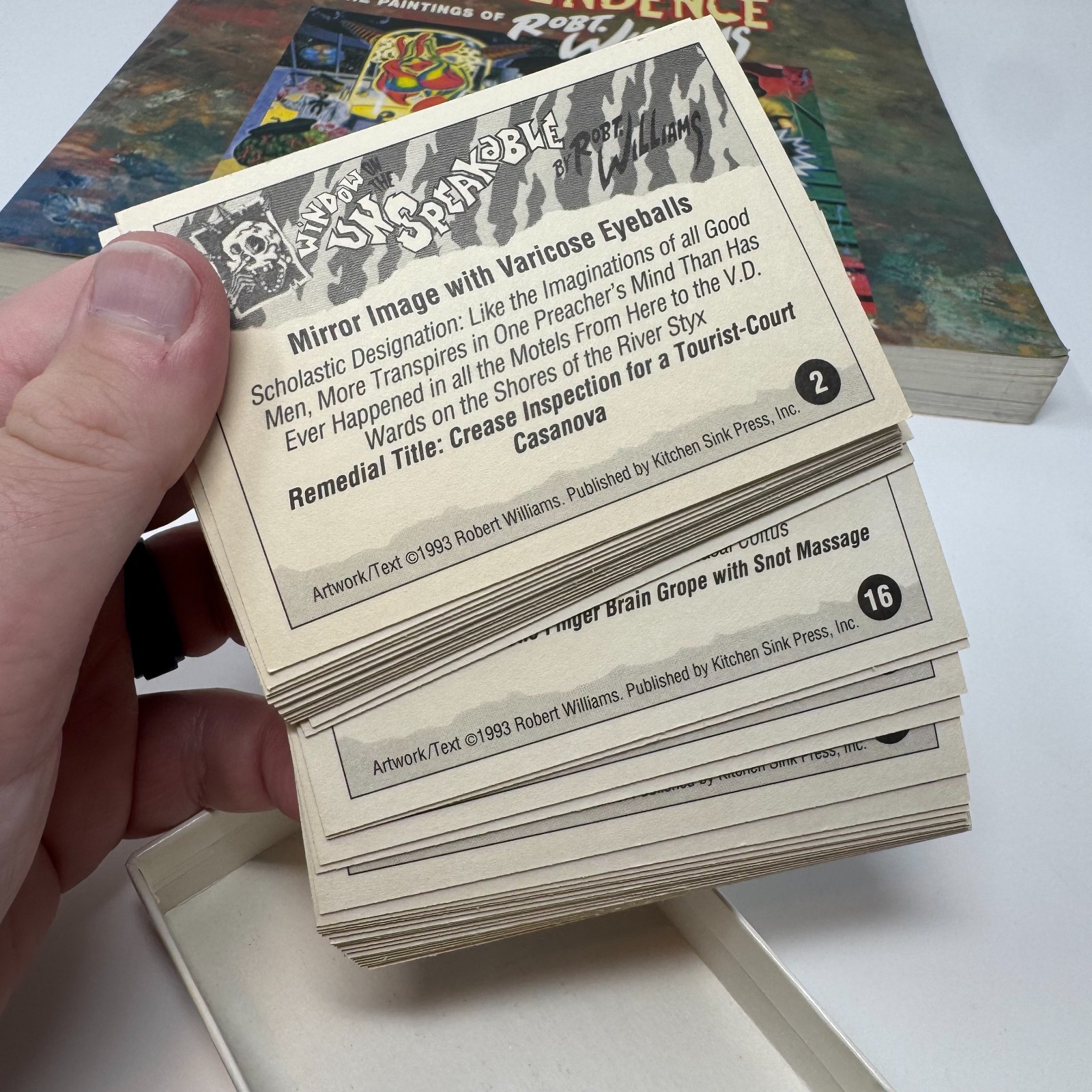Malicious Resplendence: Paperback By Robt. Williams & Trading Card Set