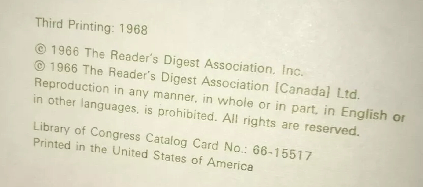Vintage Reader’s Digest Complete Book Of The Garden 1967 Hardcover 896 Pages