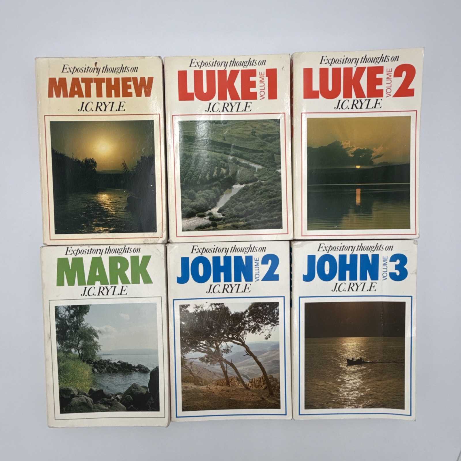 Expository Thoughts On The Gospels J C Ryle – 5 Book Lot – Banner PB Bible Study