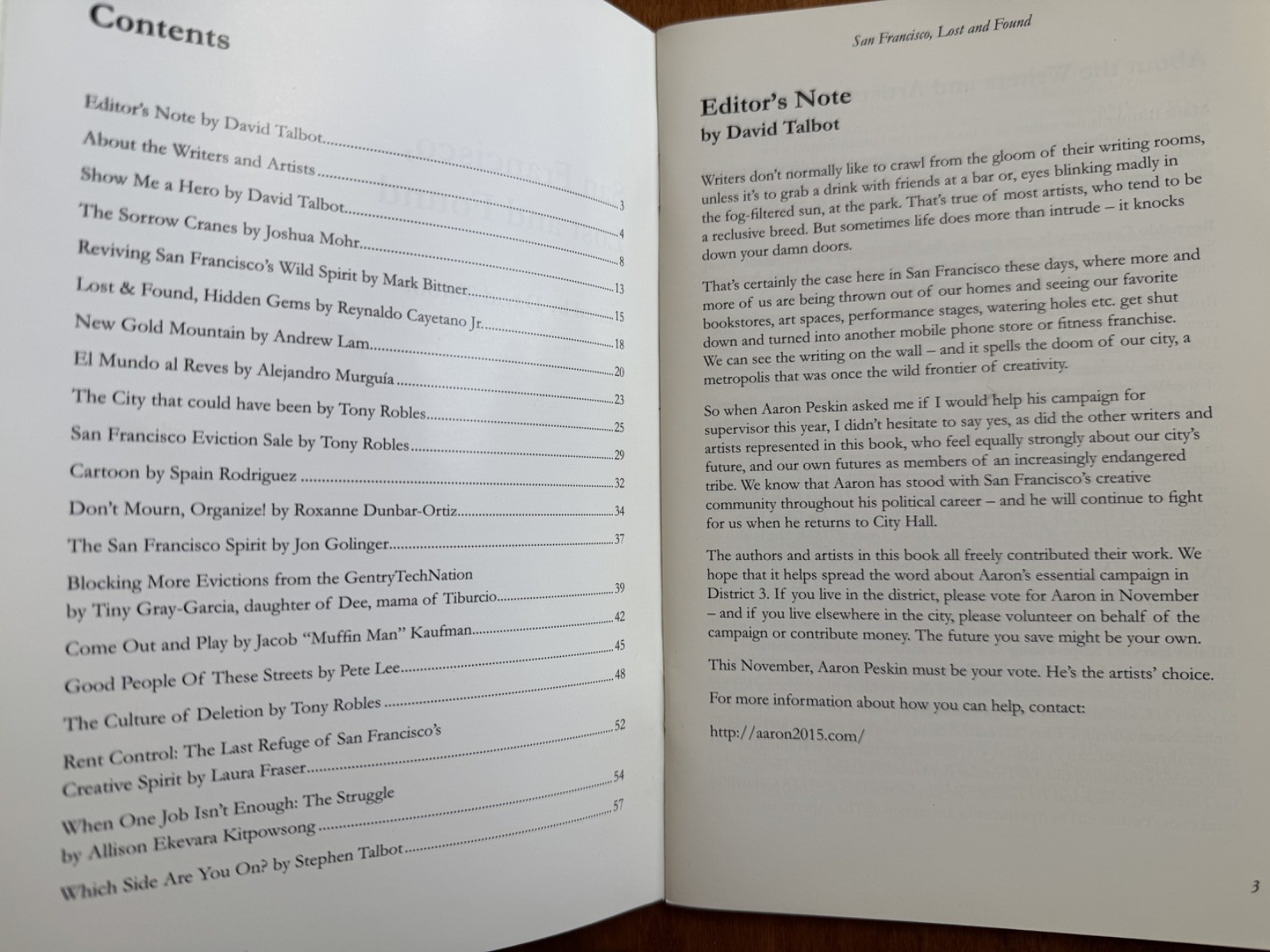 David Talbot and Warren Hinckle editor San Francisco Lost and Found RARE