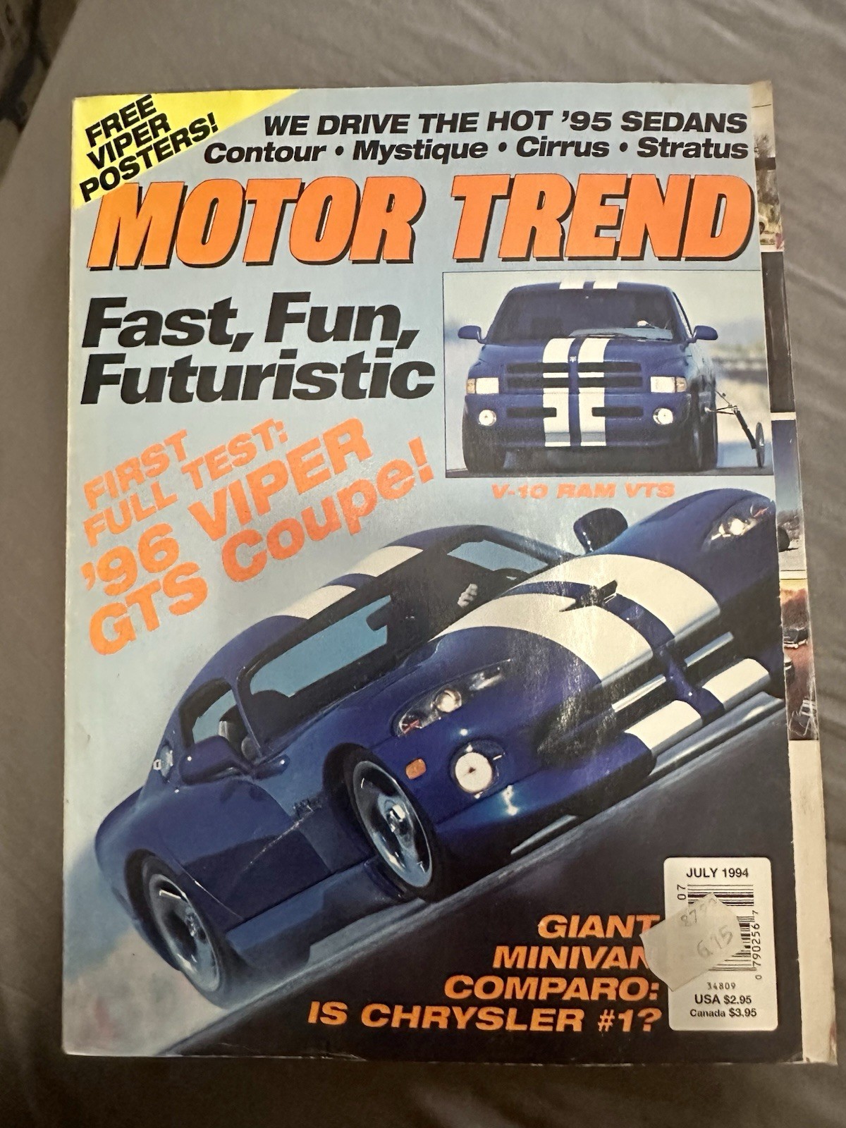 MOTOR TREND Magazine-JULY,1994