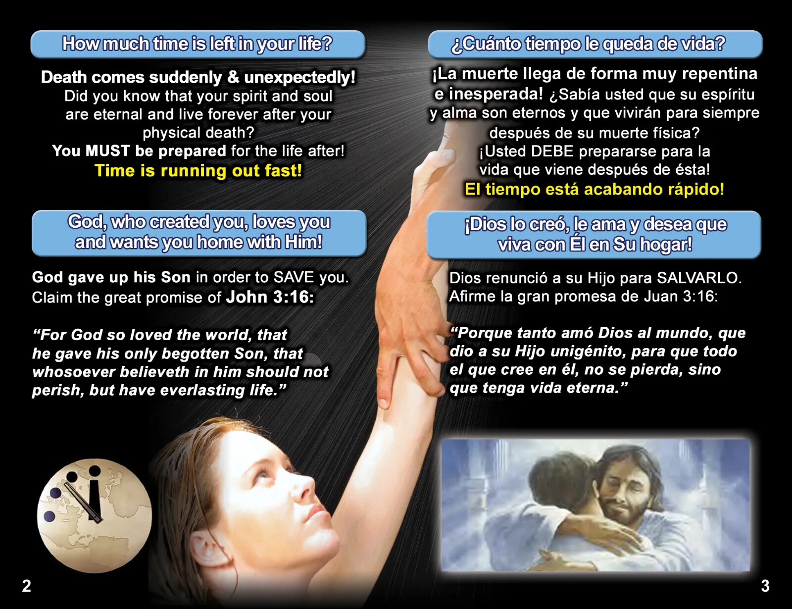 100 Bilingual Gospel Tracts – 4 Different Covers – 20 Pages – “Are You Ready?”