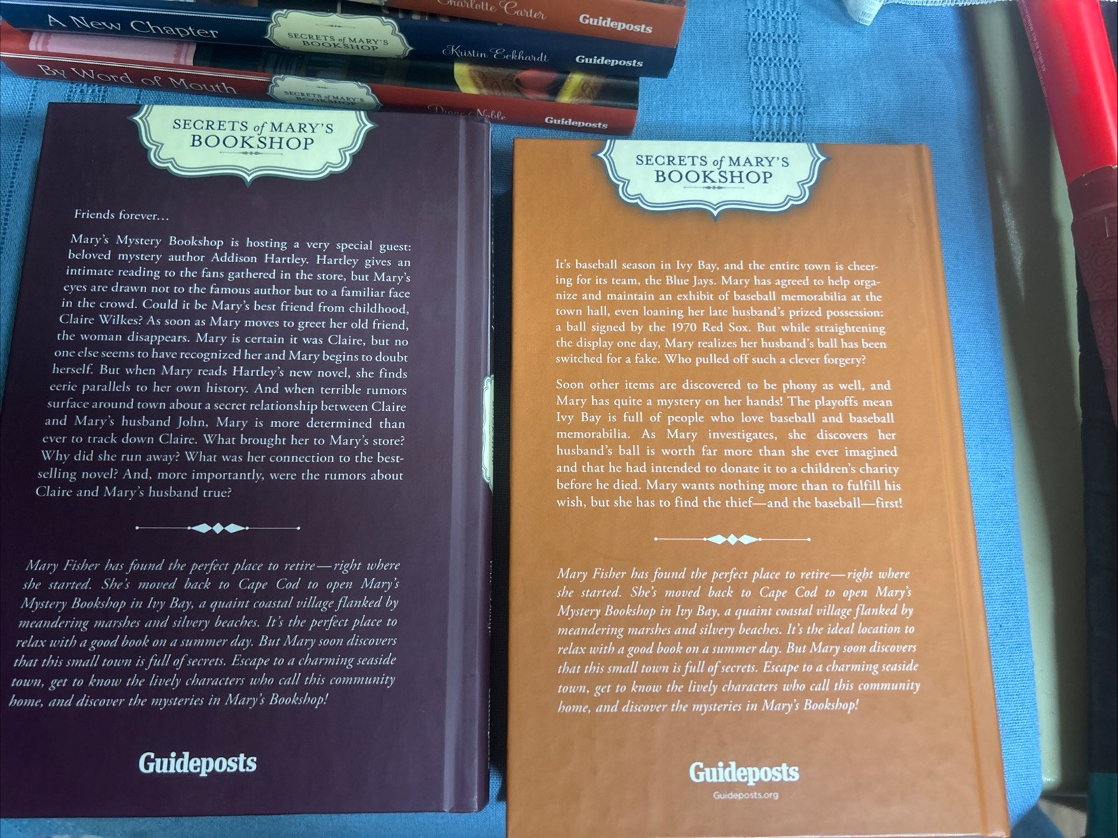 LOT OF 6 SECRETS OF MARY’S BOOKSHOP Mysteries HC 2012 Guideposts VGC