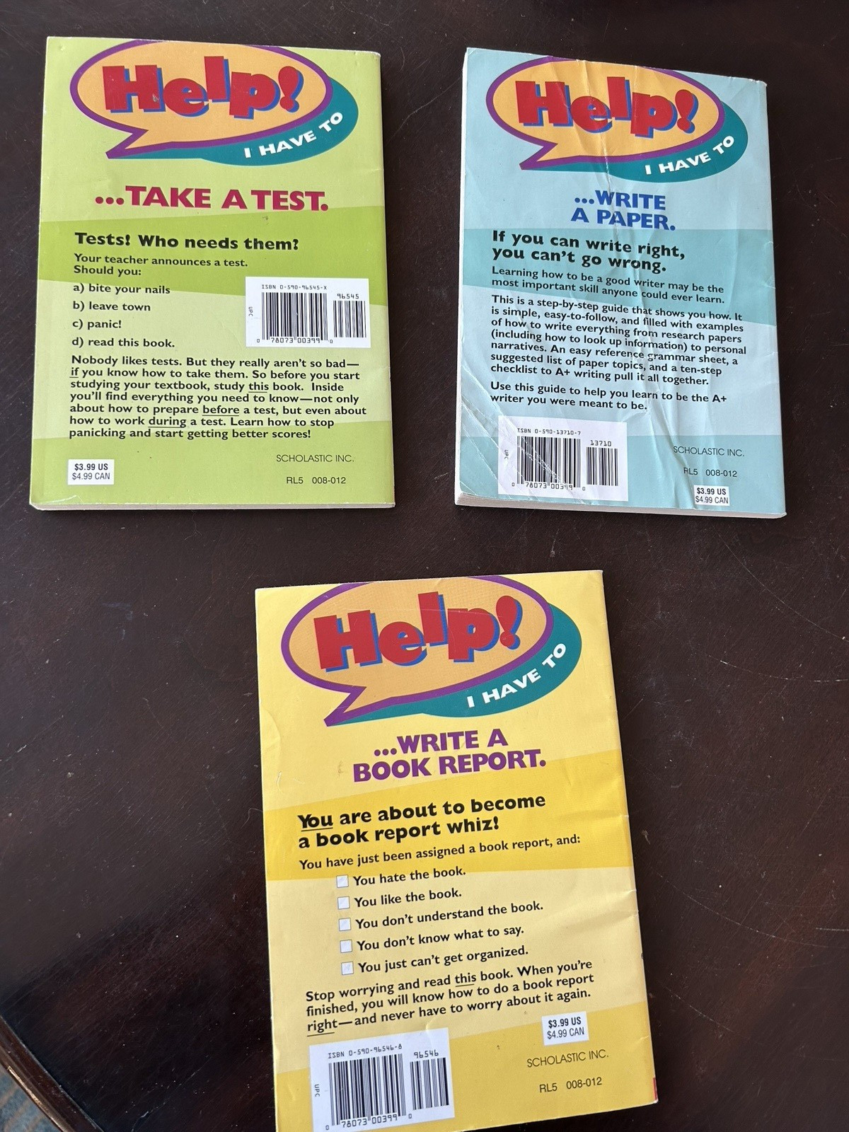 Help! Write A Book Report, Take A Test , Write a Paper by Louise Colligan (PB)