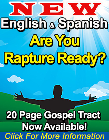 ENGLISH & SPANISH, RAPTURE BIBLE Tracts, 40 Units in 2 Covers, 20 Pages Each