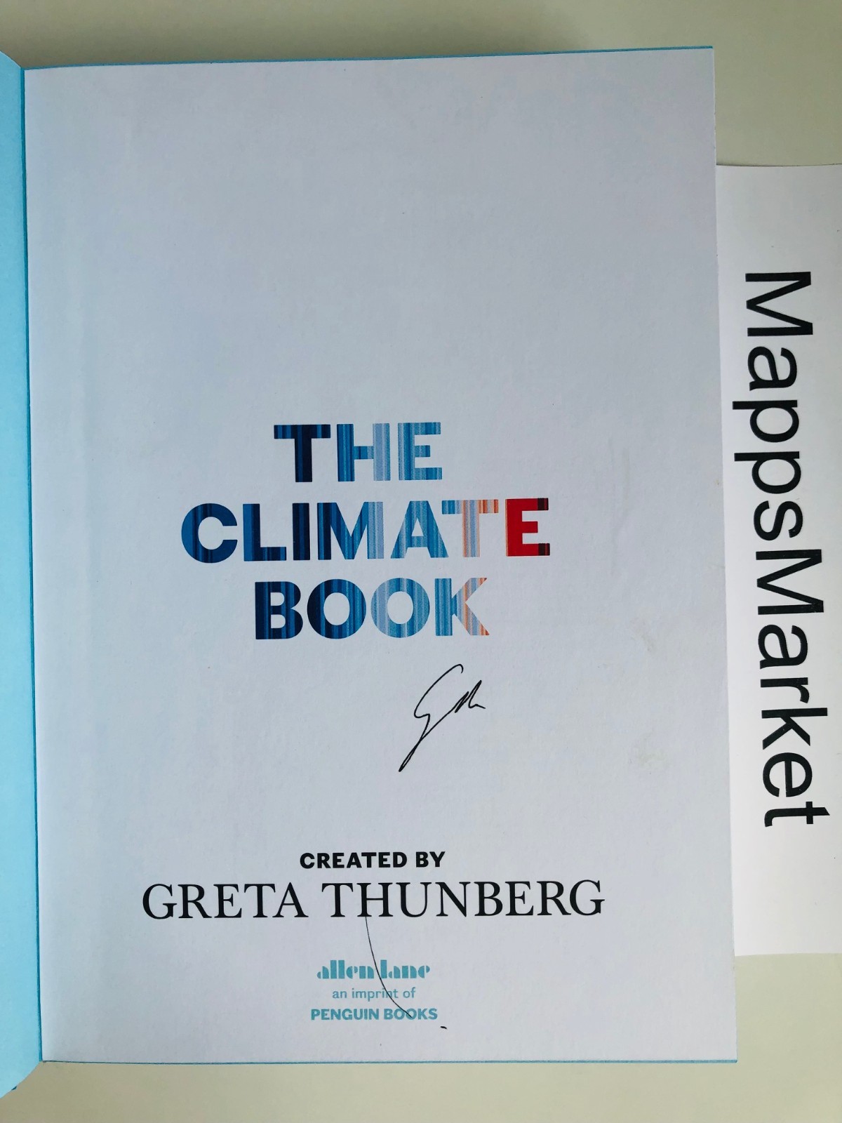 SIGNED The Climate Book by Greta Thunberg WATERSTONES UK 1/1 (2022, Hardcover)