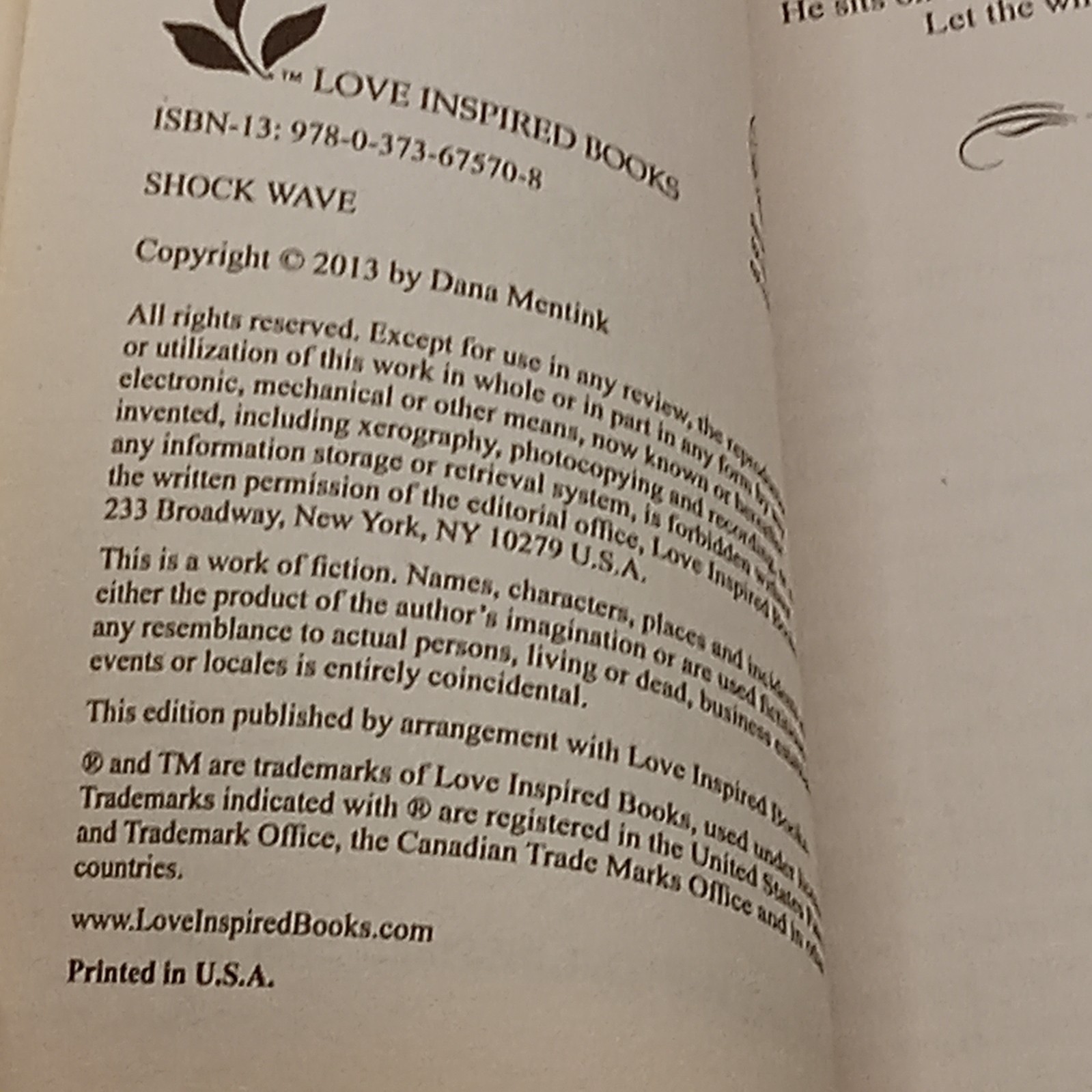 Love Inspired Suspense Large Print SHOCK WAVE Earthquake San Francisco Mystery