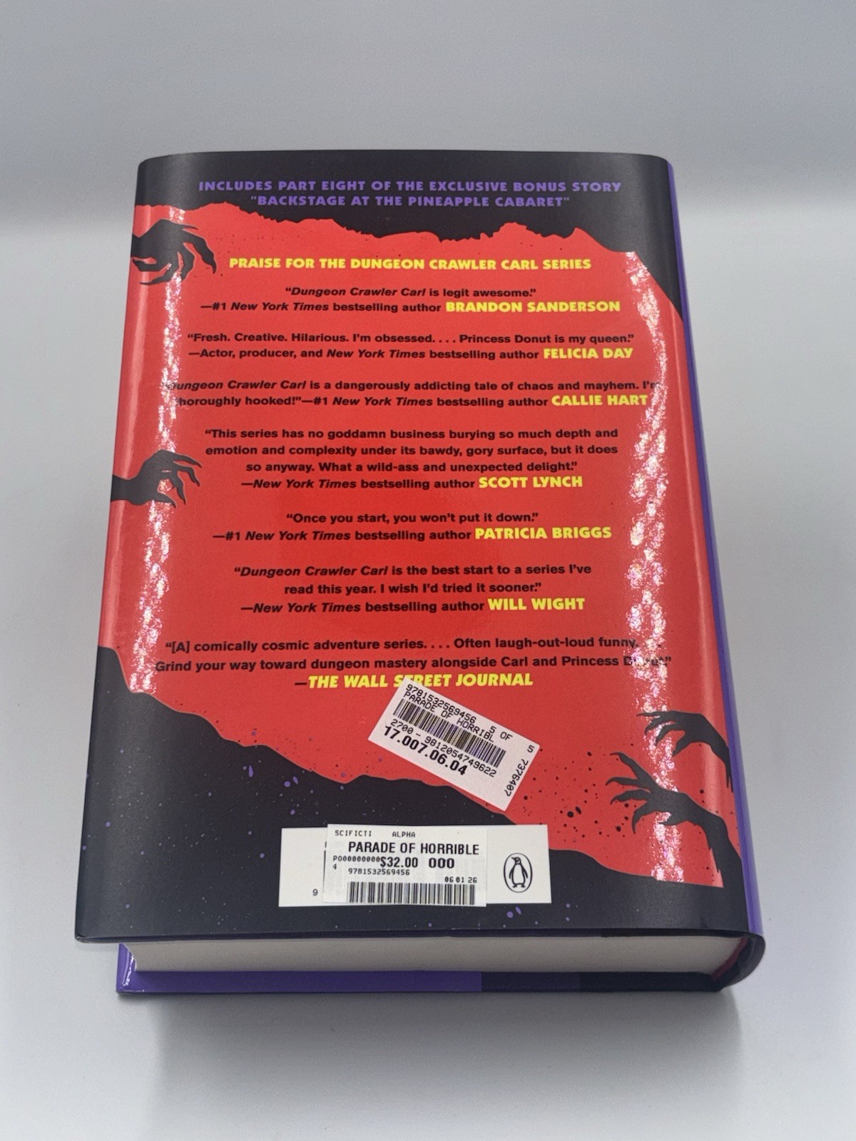MATT DINNIMAN SIGNED AUTOGRAPHED PARADE OF HORRIBLES 1ST ED 1ST PRINT BOOK HC 1