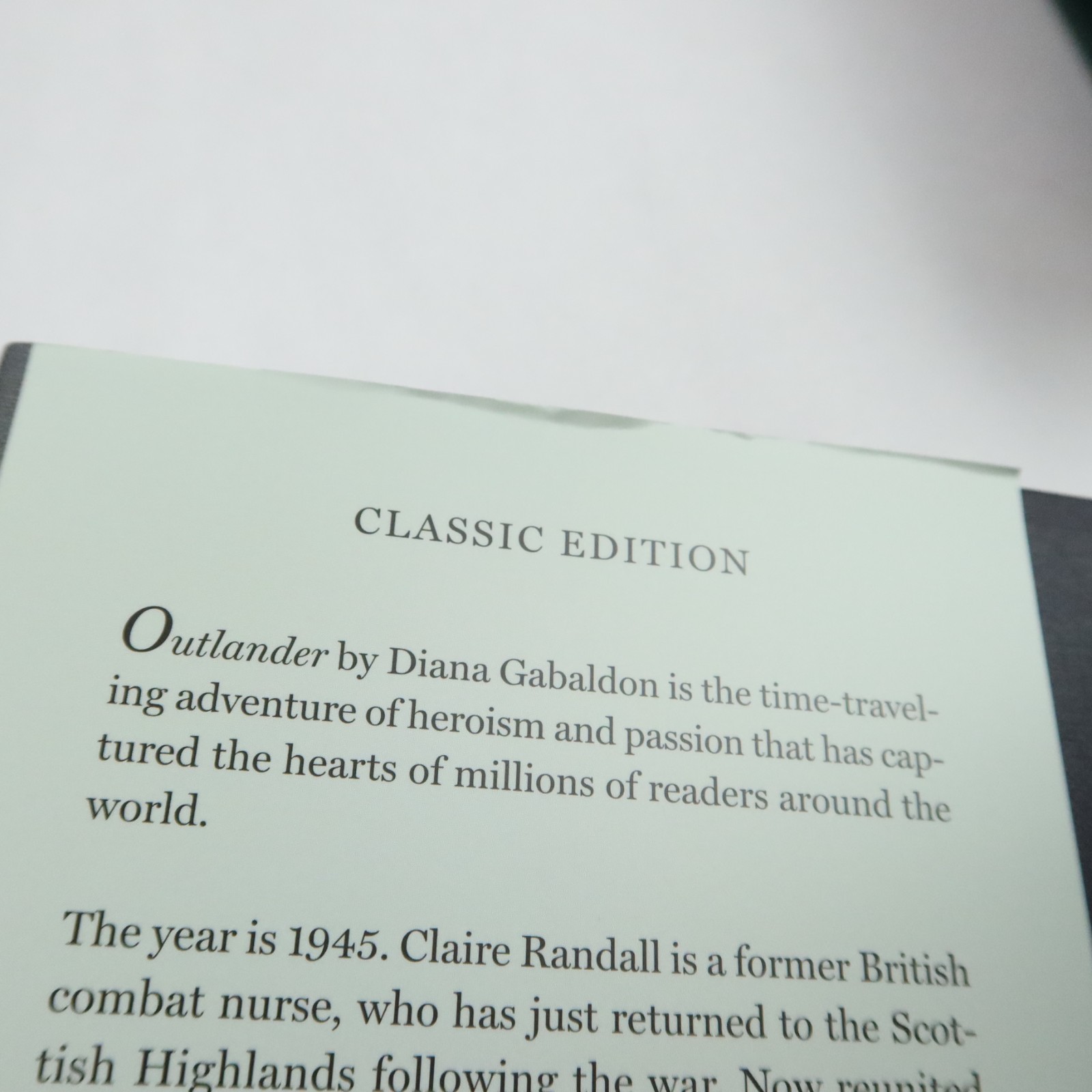 Outlander Diana Gabaldon Classic Edition SIGNED x2 Charles Young Walls Suntup