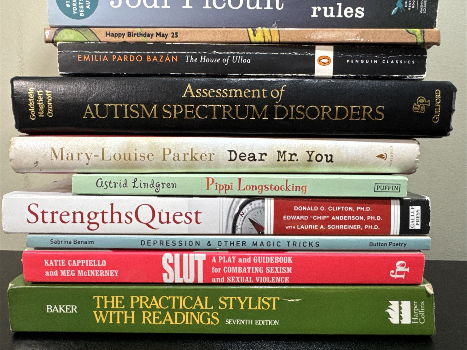 Lot 15 Books Small Library Assorted Genres Topics Style Study Reading Collection